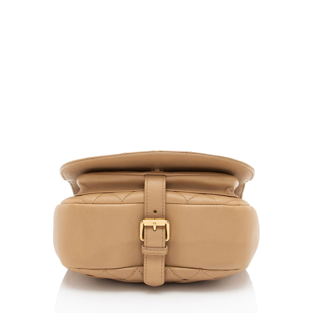 Chanel Calfskin Saddle Full Flap Messenger