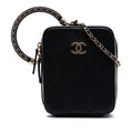 Chanel Calfskin Stitched Cup Of Tea Vanity Case