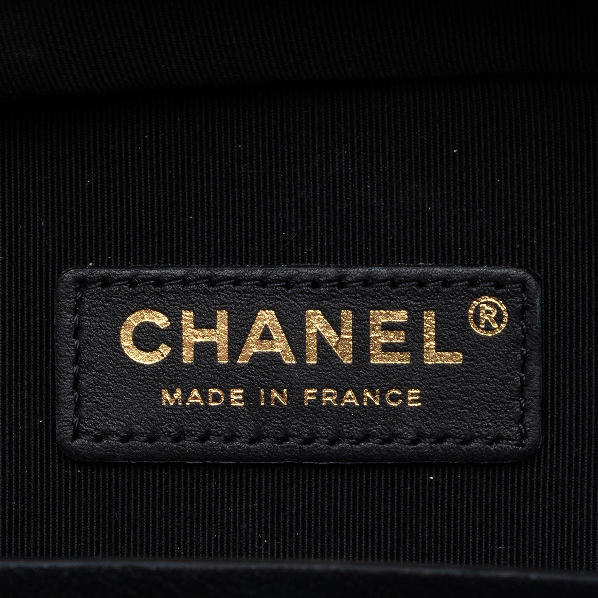 Chanel Calfskin Stitched Cup Of Tea Vanity Case