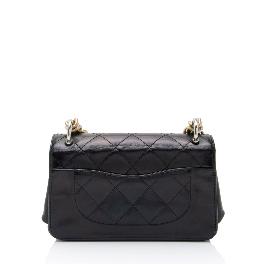 Chanel Calfskin Straight Line Mini Flap Bag