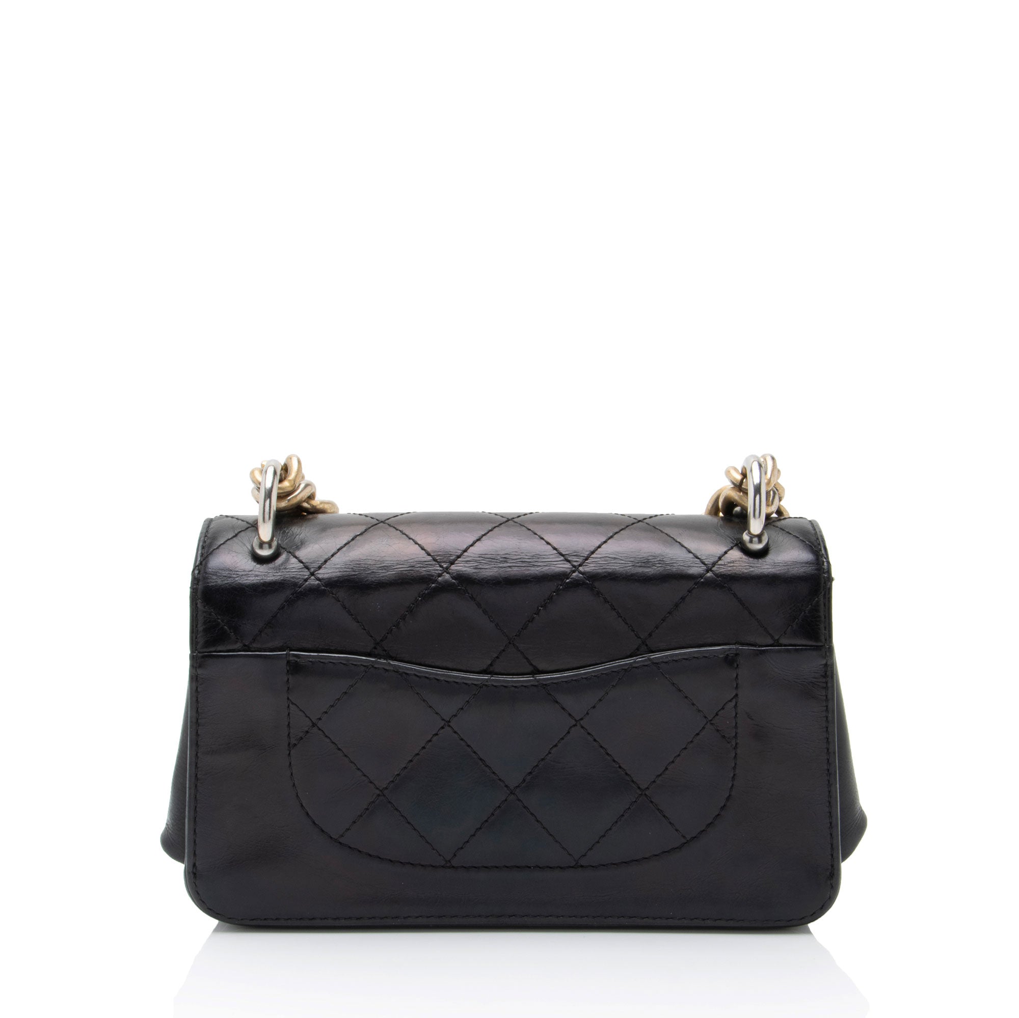 Chanel Calfskin Straight Line Mini Flap Bag