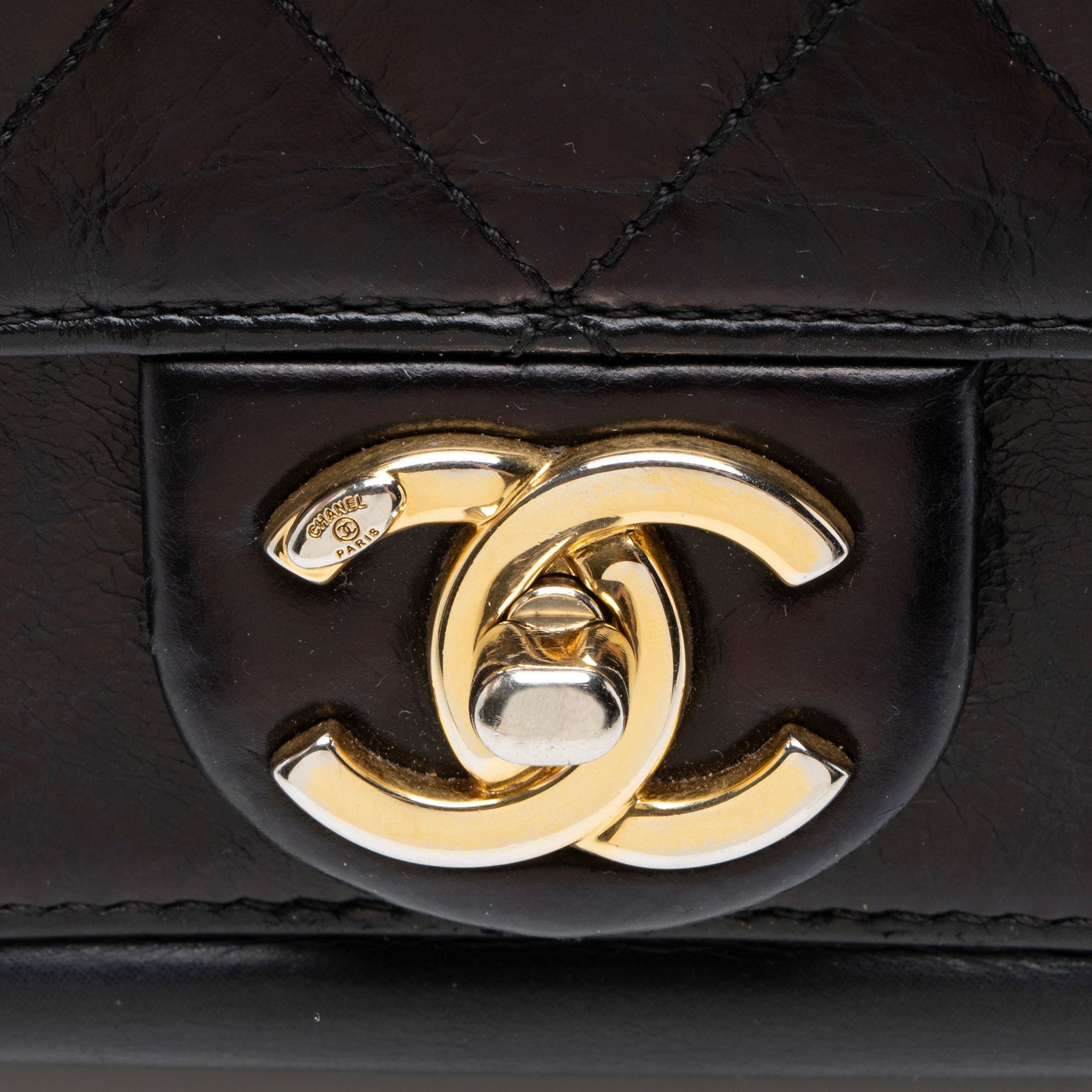 Chanel Calfskin Straight Line Mini Flap Bag