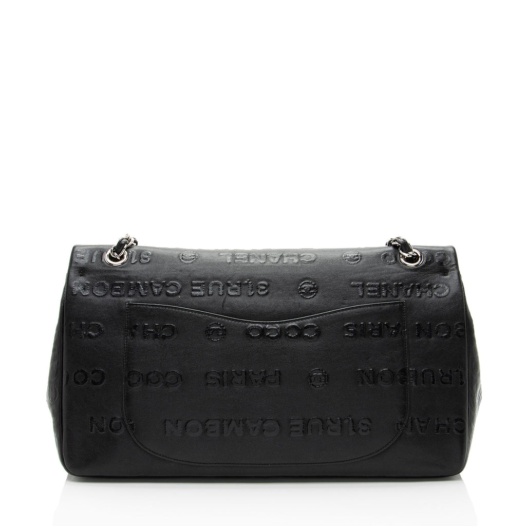 Chanel Embossed Calfskin Unlimited Jumbo Double Flap Bag