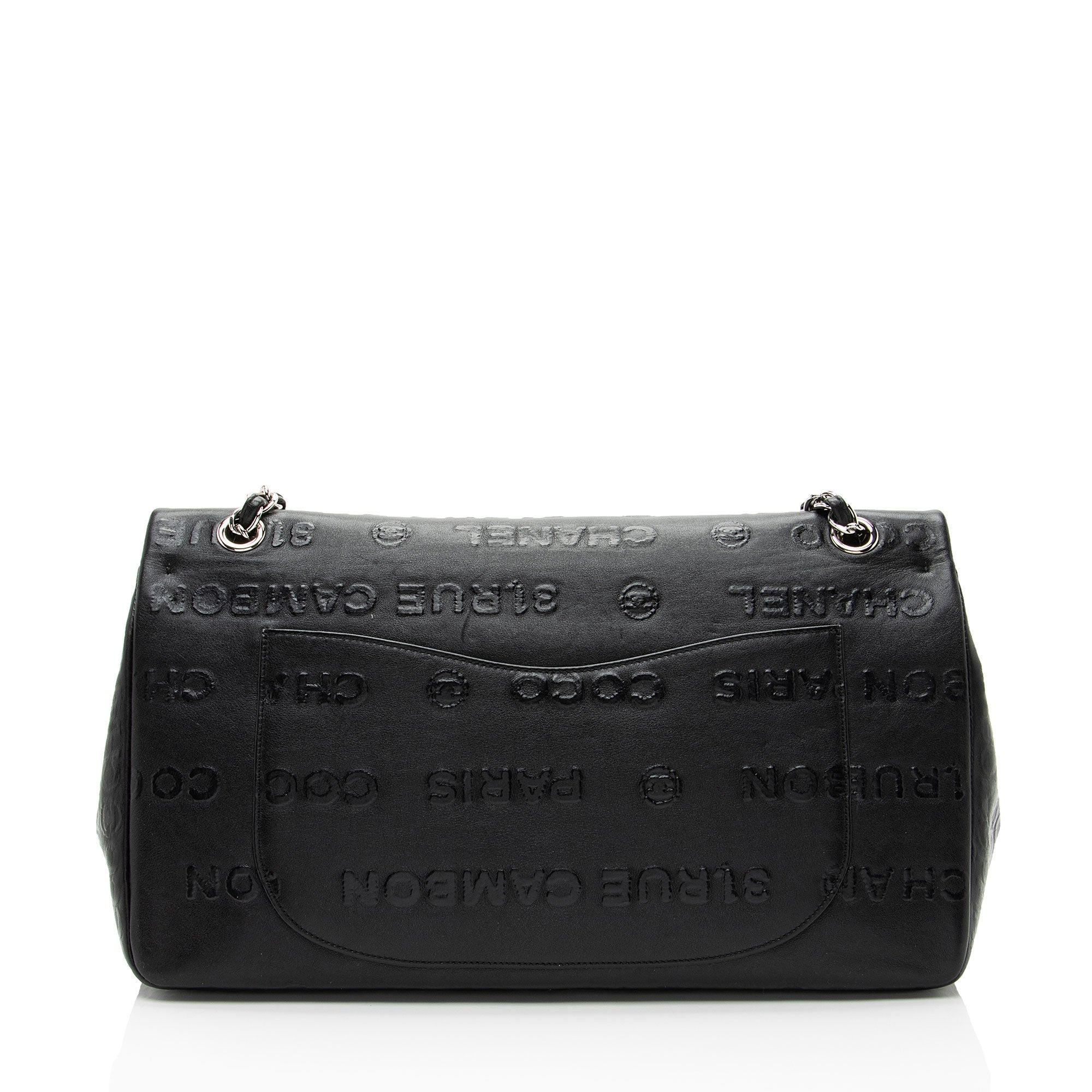 Chanel Embossed Calfskin Unlimited Jumbo Double Flap Bag