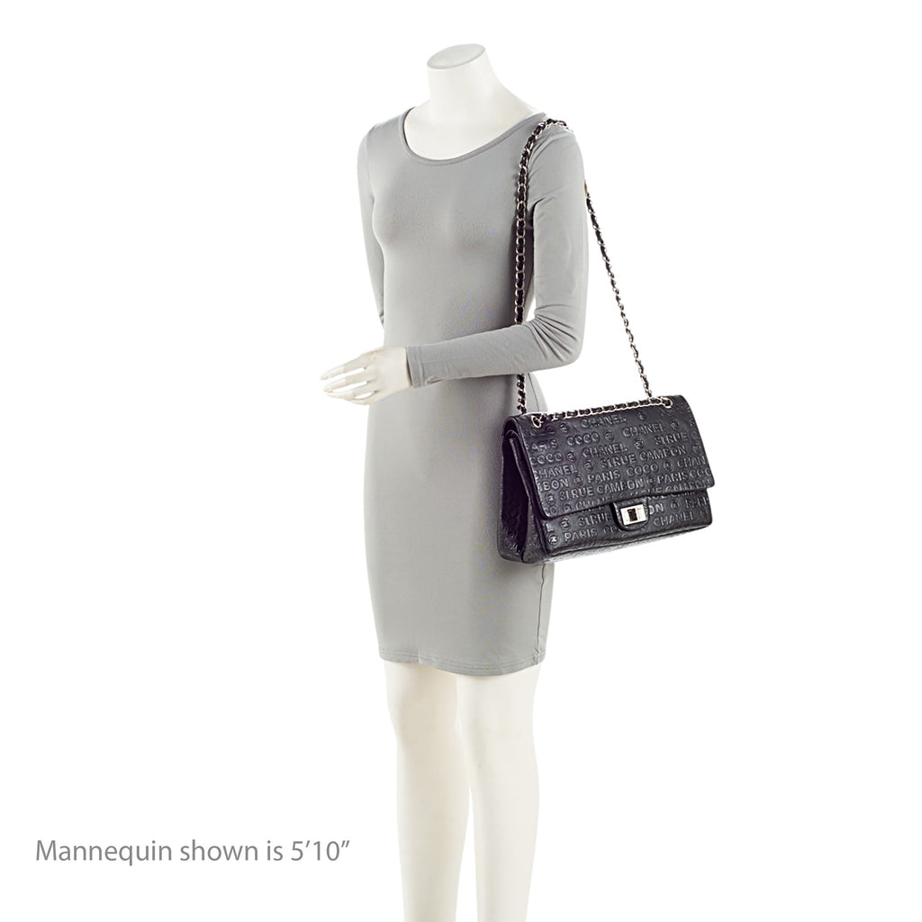 Chanel Embossed Calfskin Unlimited Jumbo Double Flap Bag