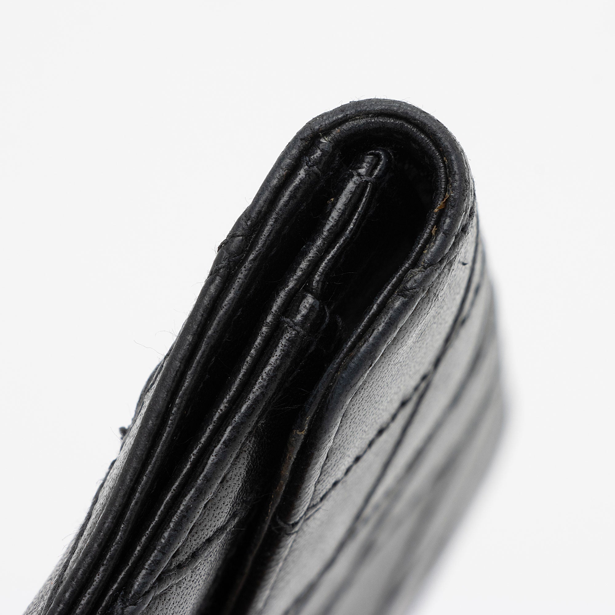 Chanel Calfskin Diamond Wild Stitch Envelope Wallet (SHF-pNxSvK)