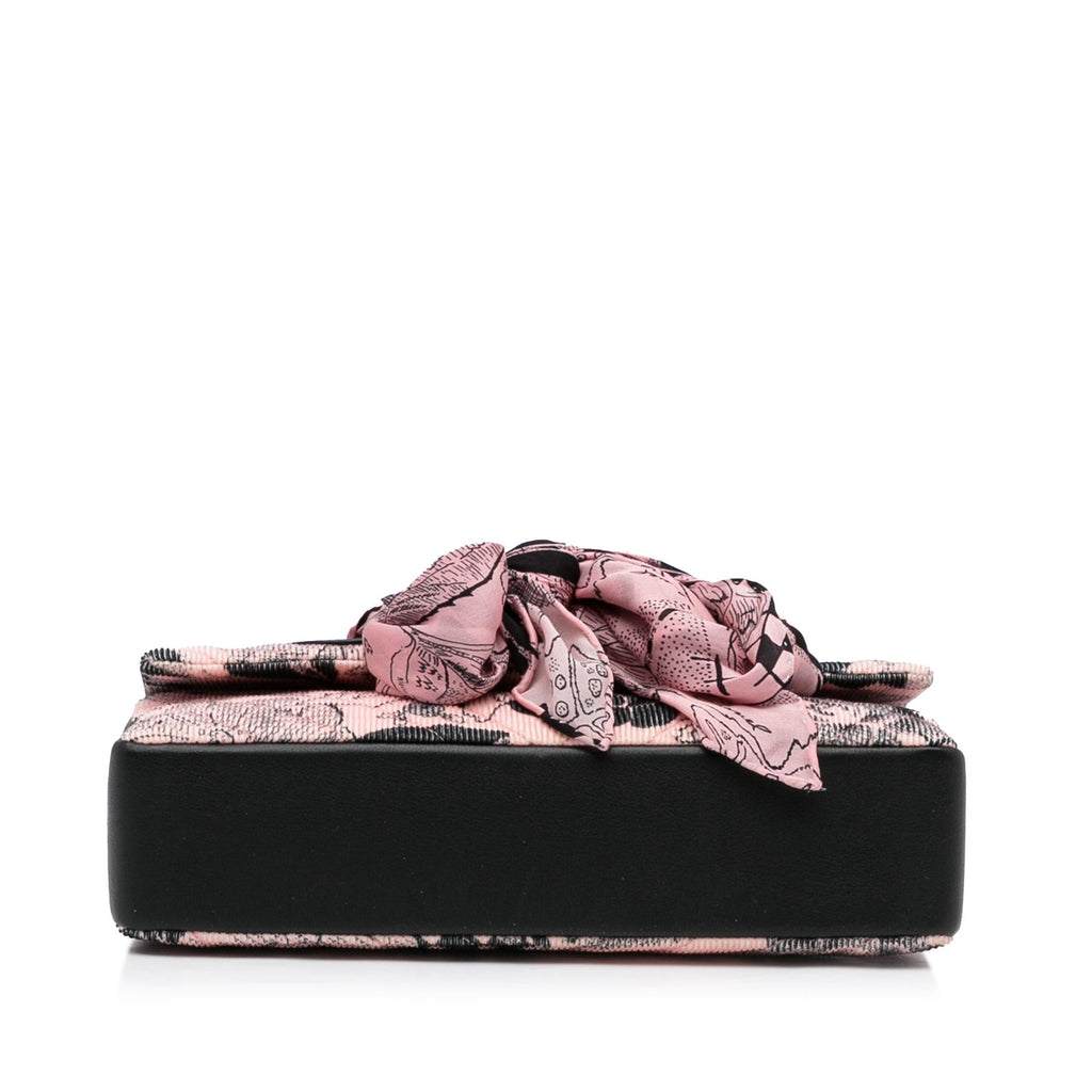 Chanel Camellia Scarf Ribbon Shoulder Bag (SHG-oP0g5S)