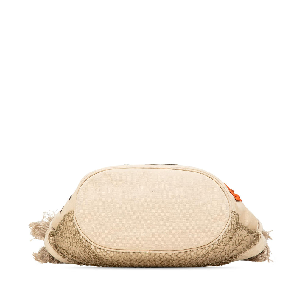 Chanel Canvas Cruise Rope Cabas Tote