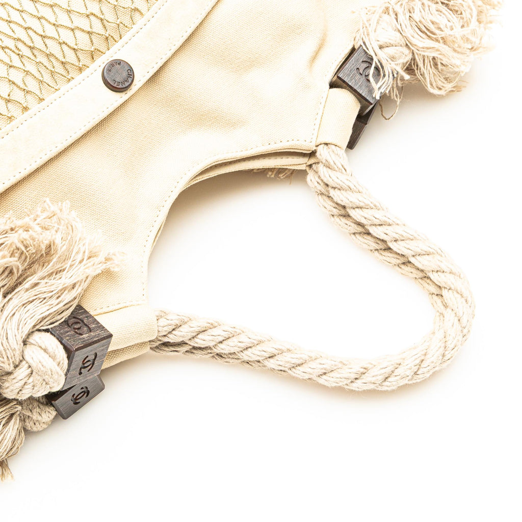 Chanel Canvas Cruise Rope Cabas Tote