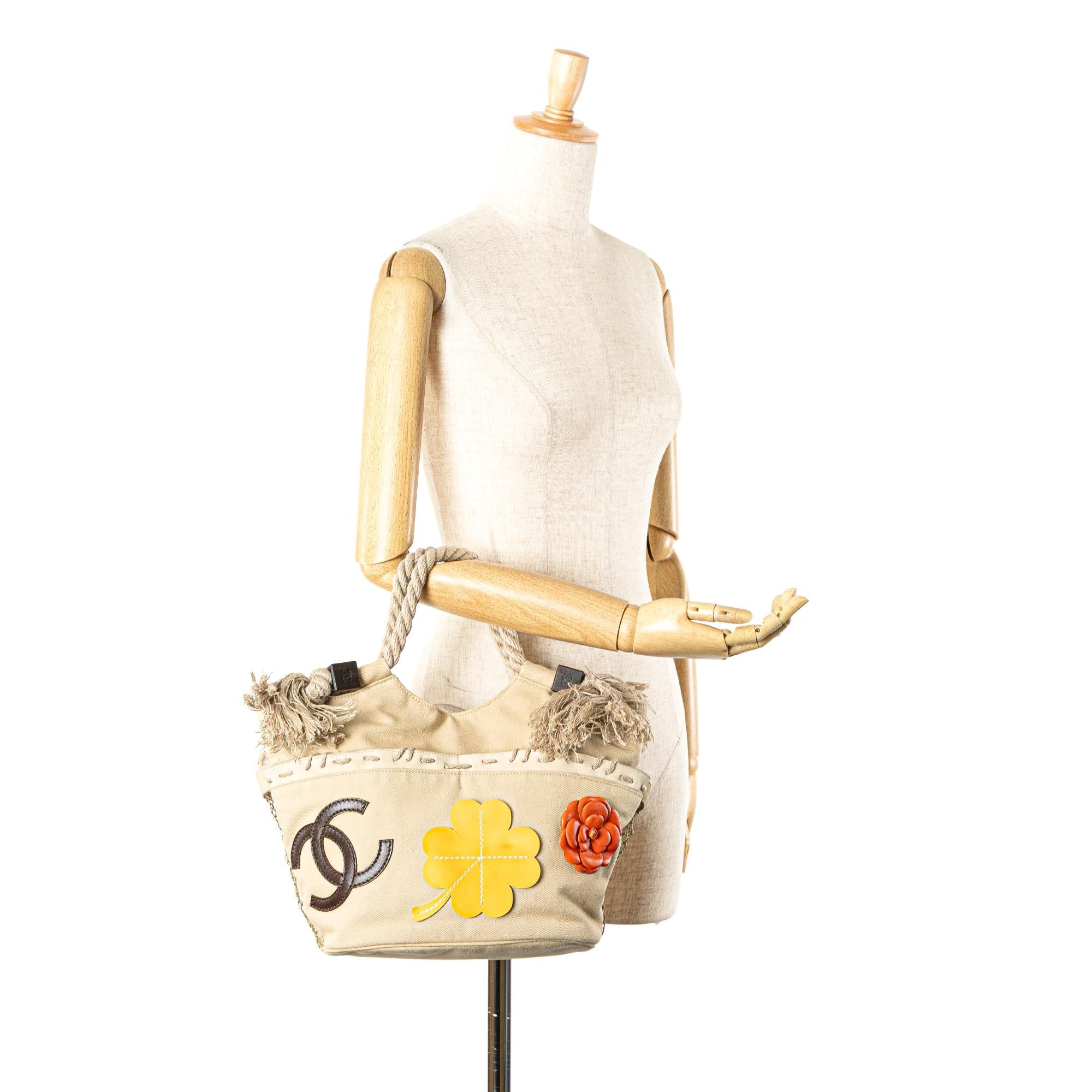 Chanel Canvas Cruise Rope Cabas Tote