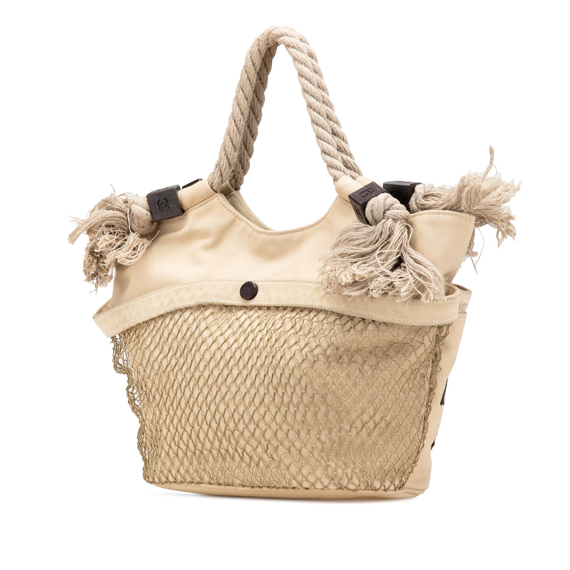 Chanel Canvas Cruise Rope Cabas Tote