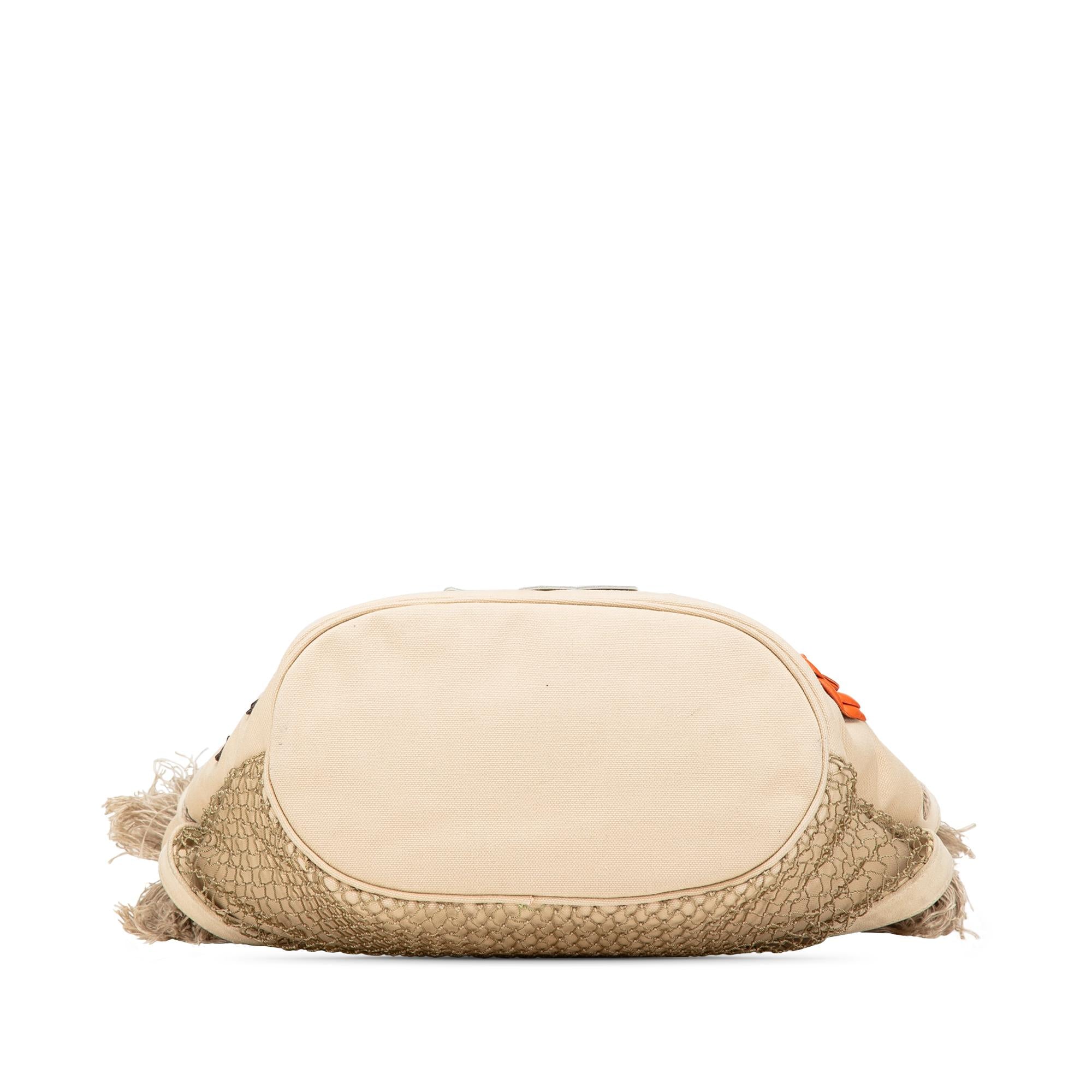Chanel Canvas Cruise Rope Cabas Tote