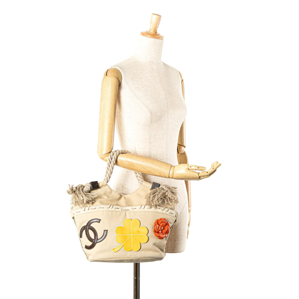 Chanel Canvas Cruise Rope Cabas Tote
