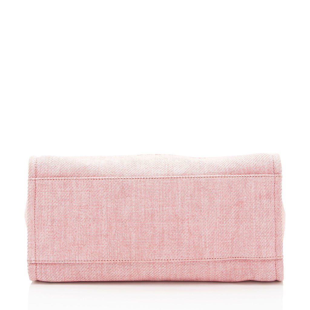 Chanel Woven Straw Deauville Medium Tote