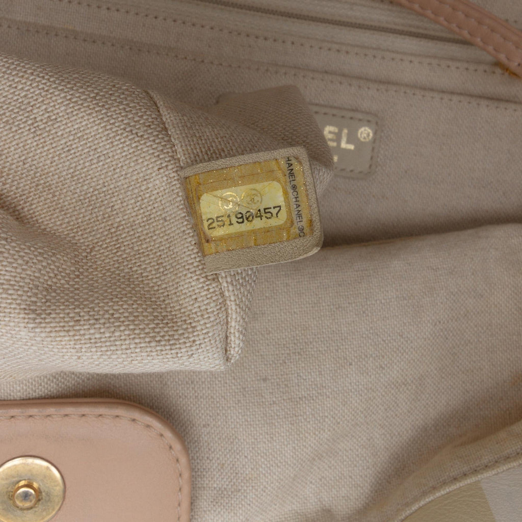 Chanel Canvas Floral Shopping Tote