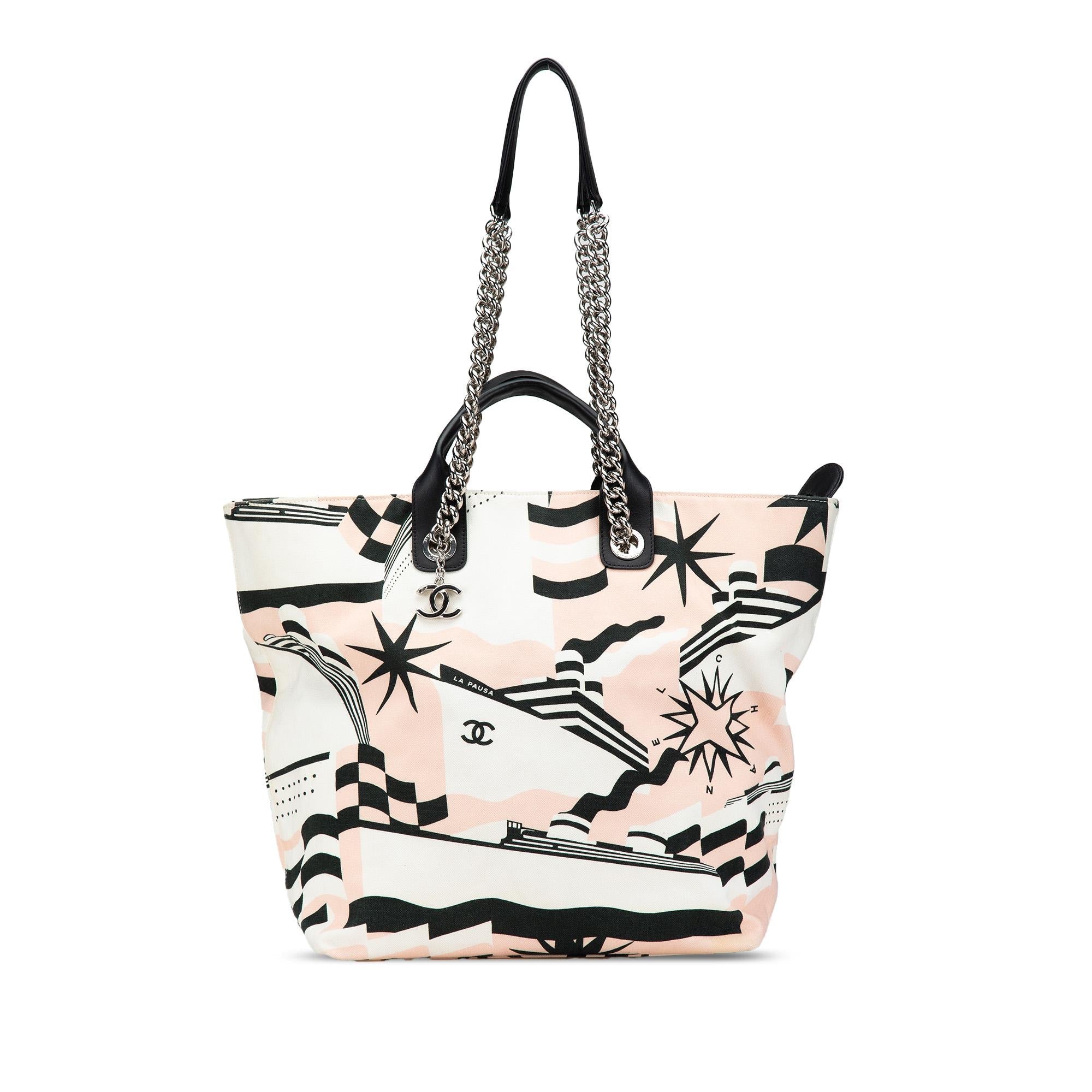 Chanel Canvas La Pausa Bay Shopping Tote