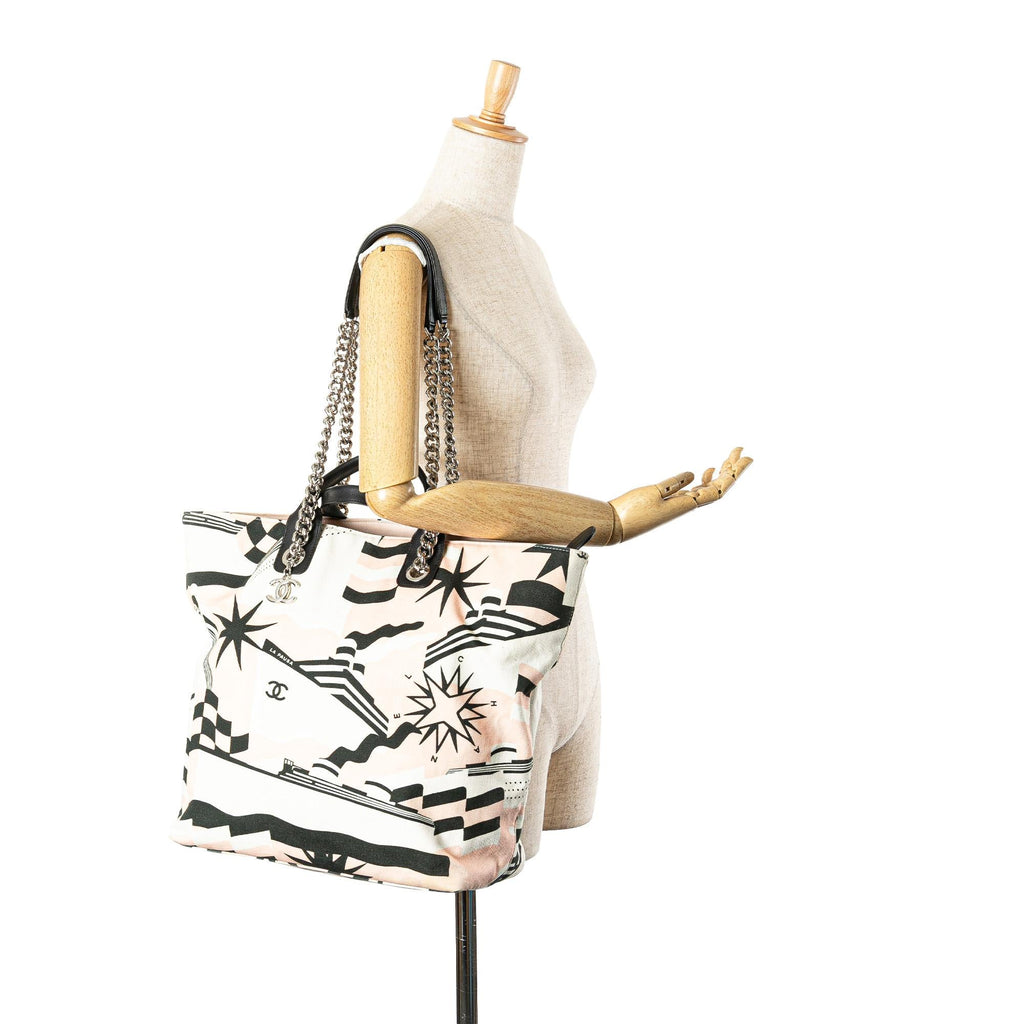 Chanel Canvas La Pausa Bay Shopping Tote