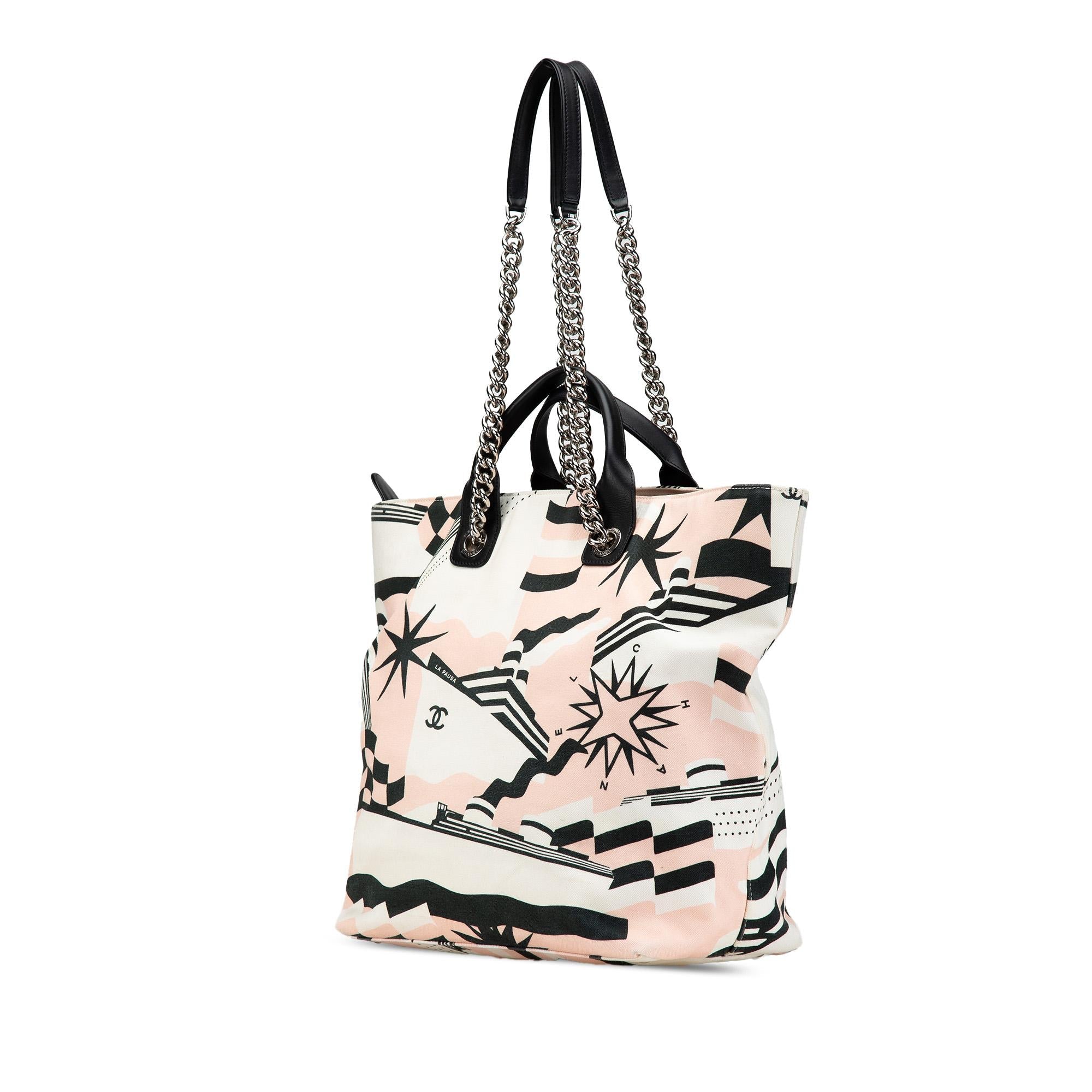 Chanel Canvas La Pausa Bay Shopping Tote