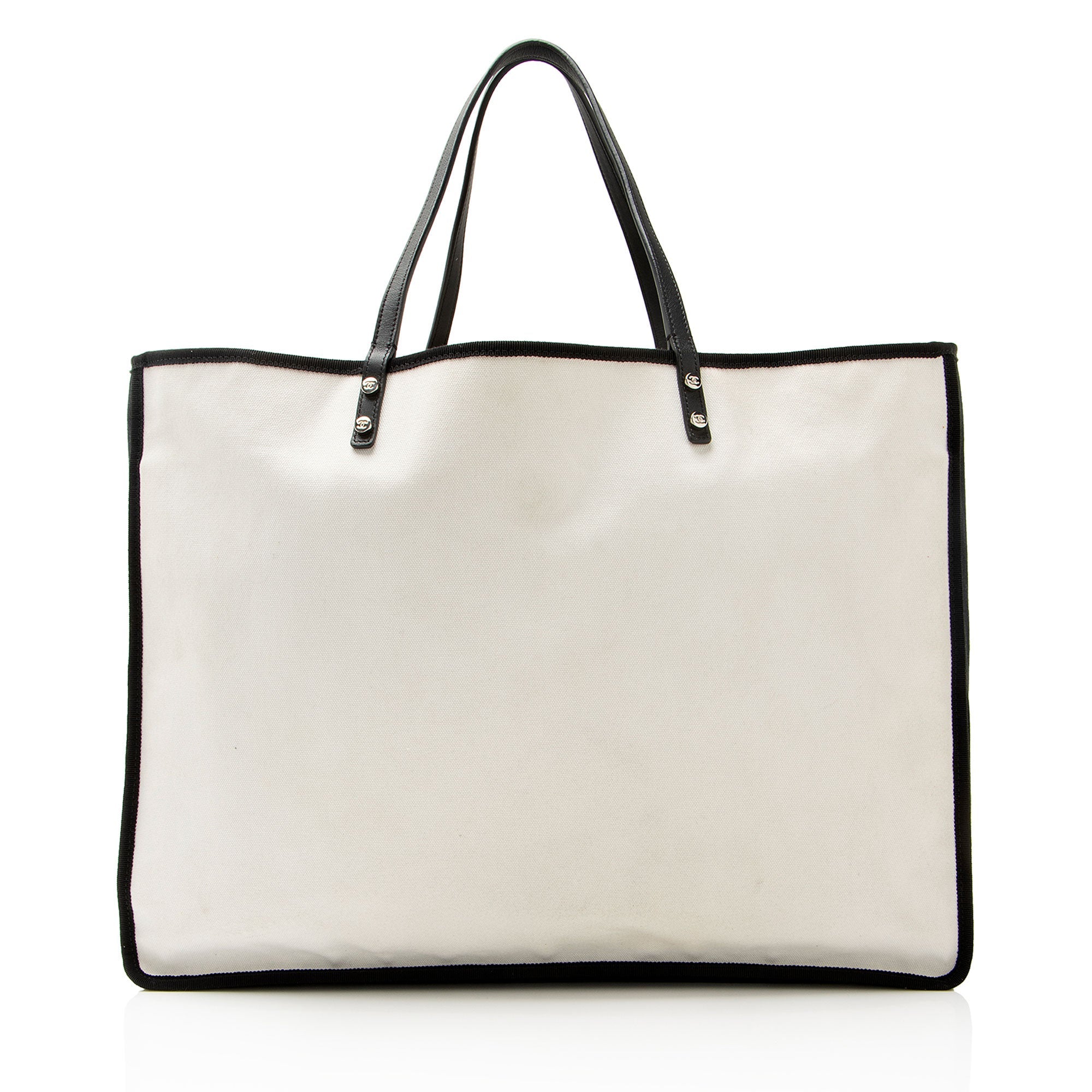 Chanel Canvas Let's Demonstrate Ladies First Shopper Tote