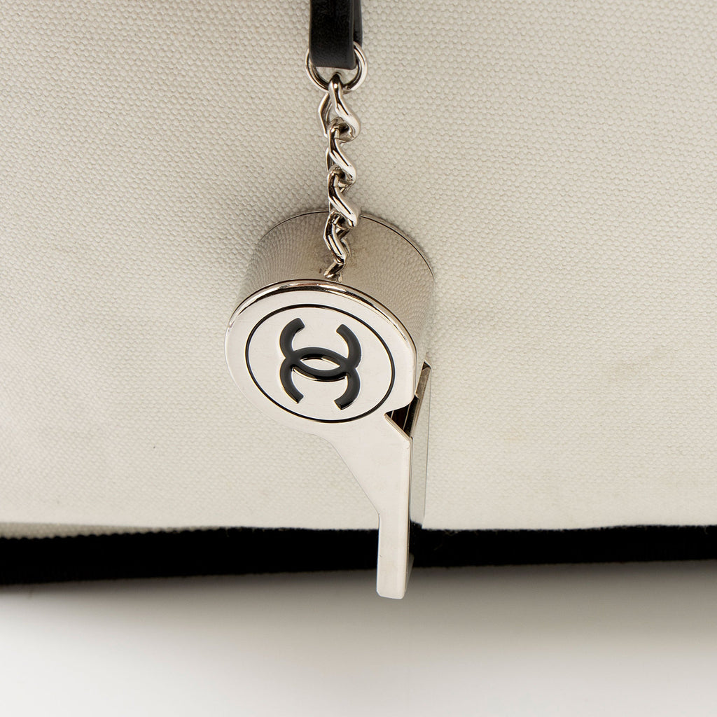 Chanel Canvas Let's Demonstrate Ladies First Shopper Tote