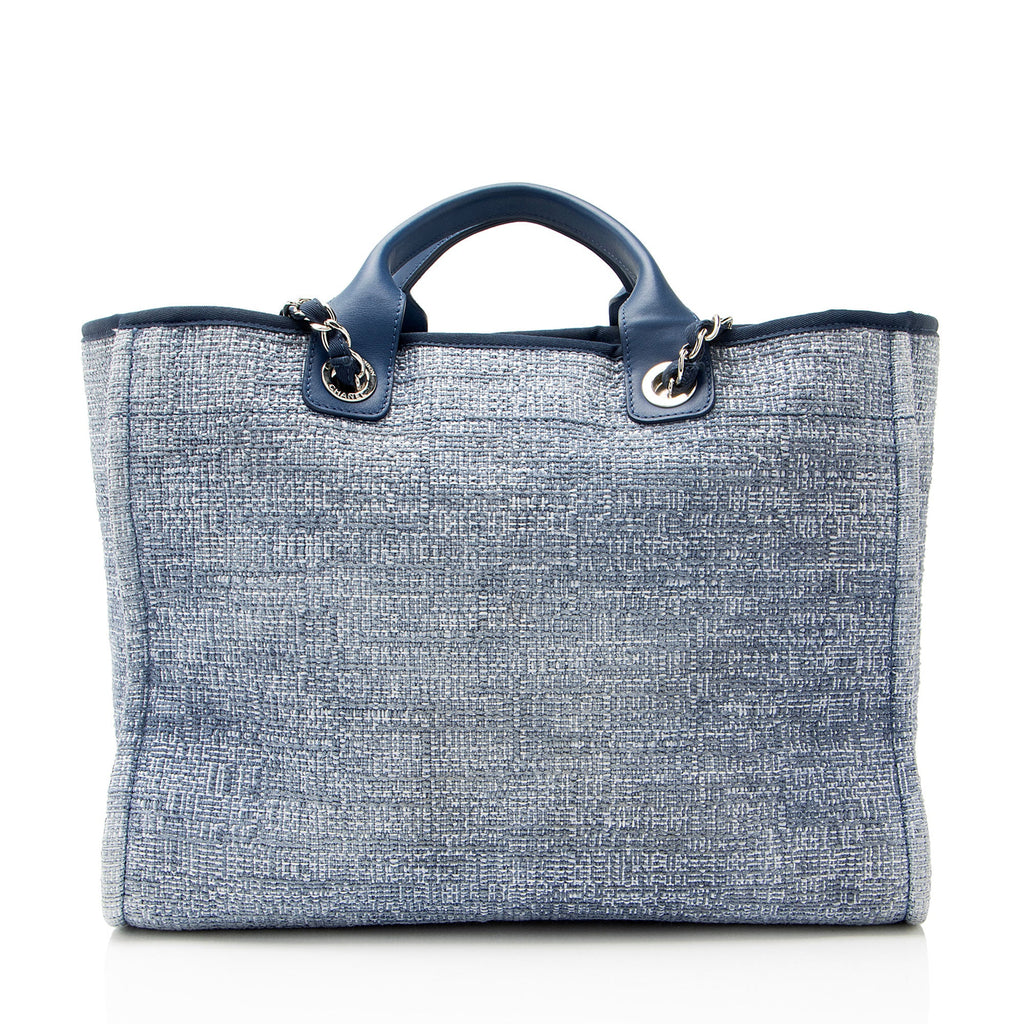 Chanel Canvas Lurex Deauville Medium Tote