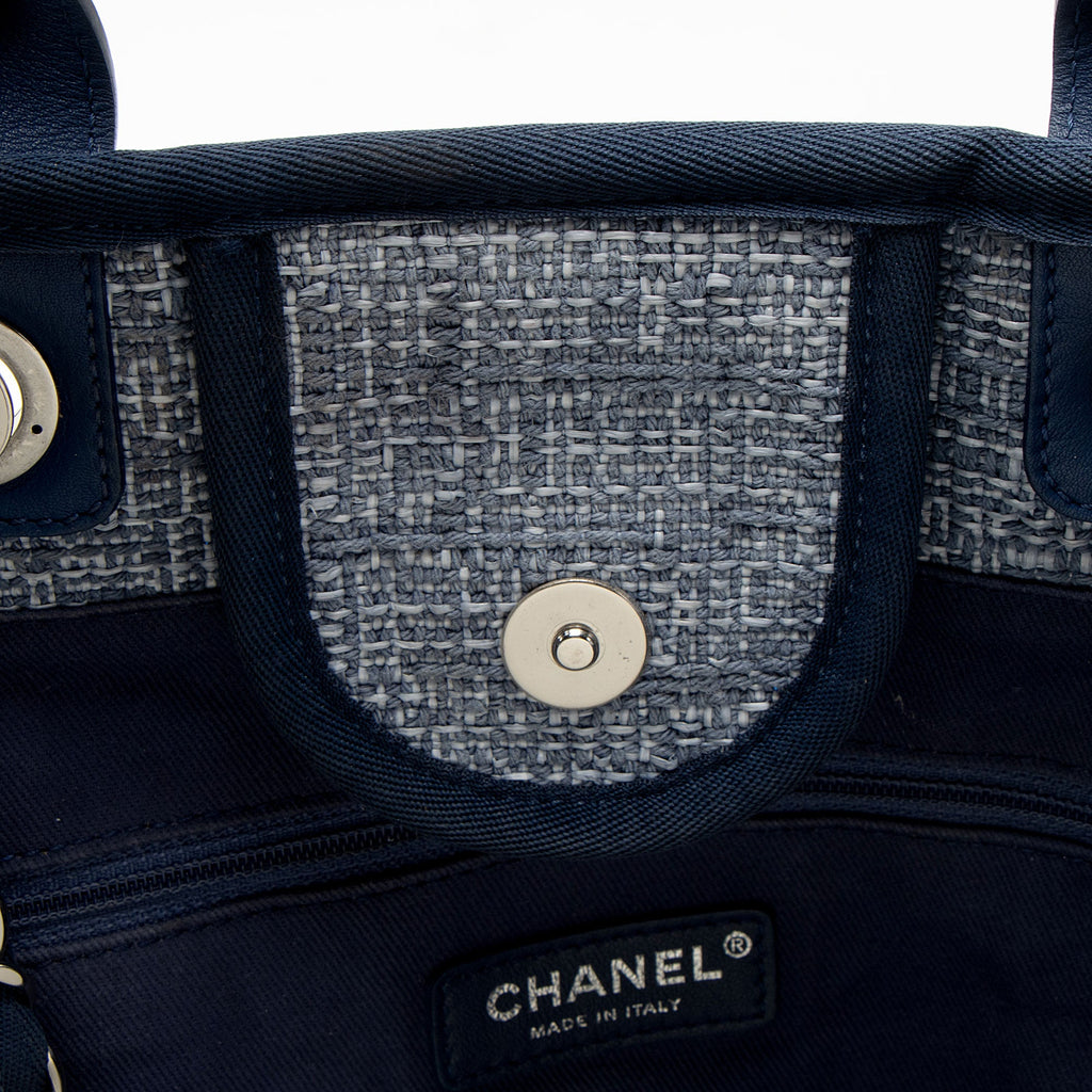 Chanel Canvas Lurex Deauville Medium Tote
