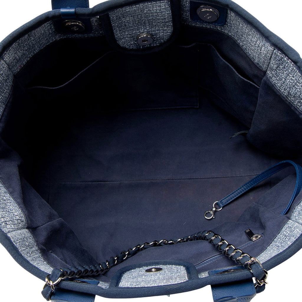 Chanel Canvas Lurex Deauville Medium Tote