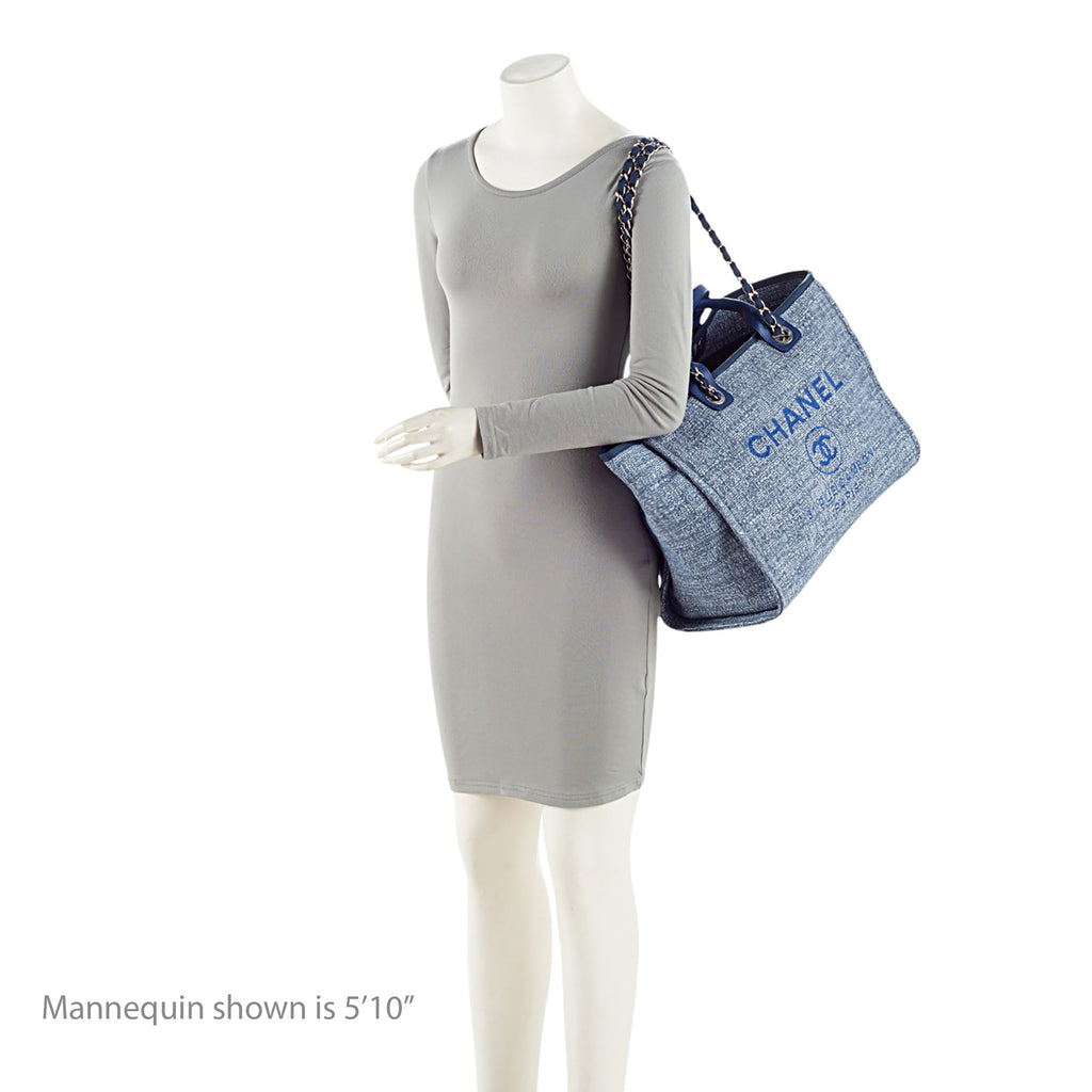 Chanel Canvas Lurex Deauville Medium Tote
