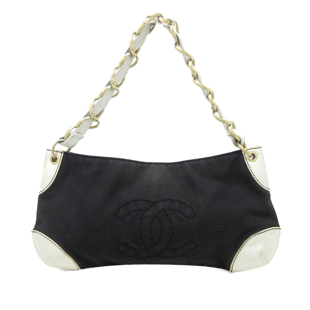 Chanel Canvas Olsen Shoulder Bag (SHG-Be0rTX)
