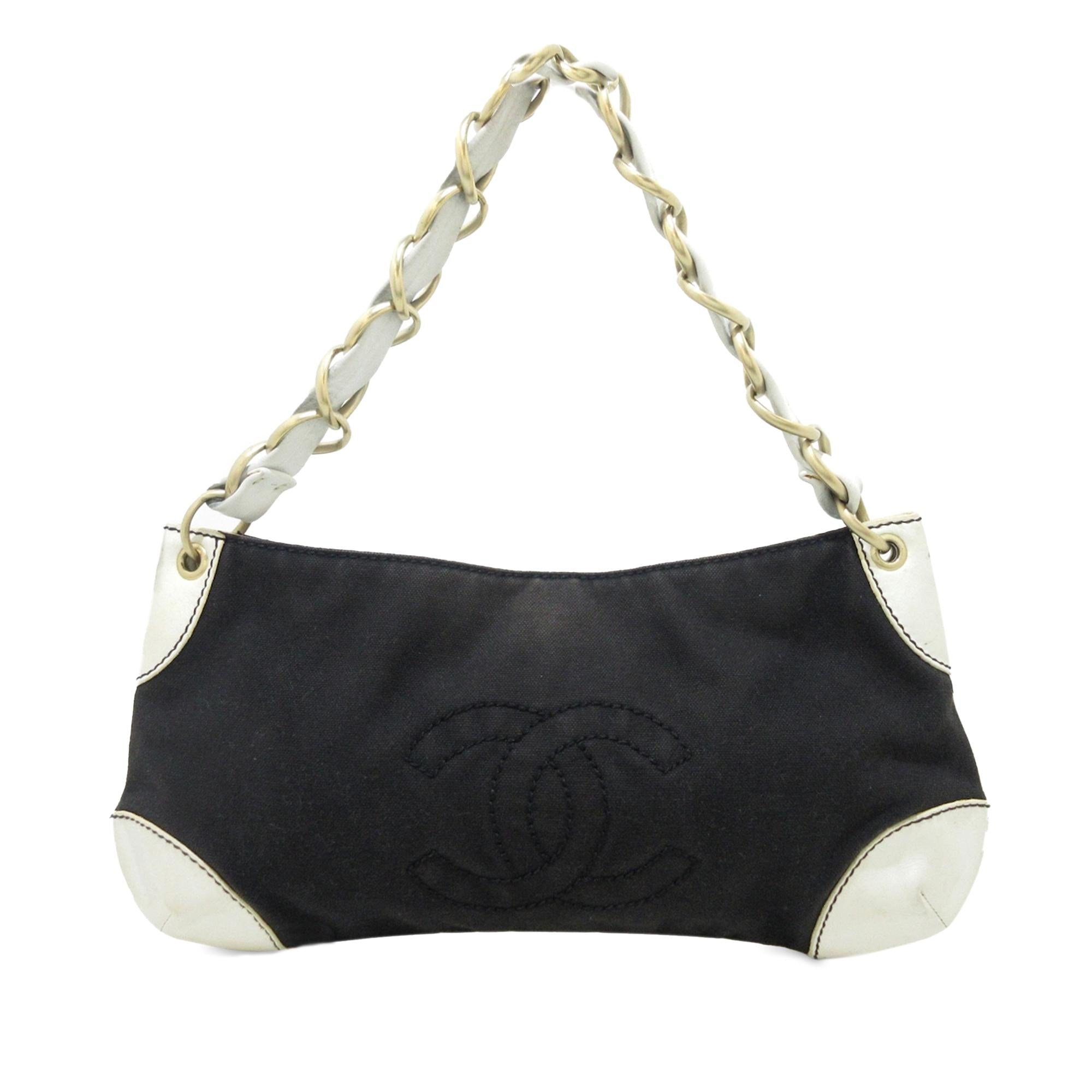 Chanel Canvas Olsen Shoulder Bag (SHG-Be0rTX)