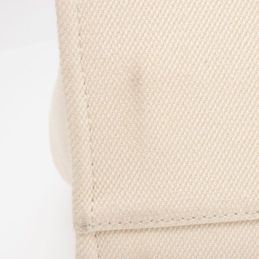 Chanel Canvas Pearl Deauville Medium Tote (SHF-Hmgrlc)
