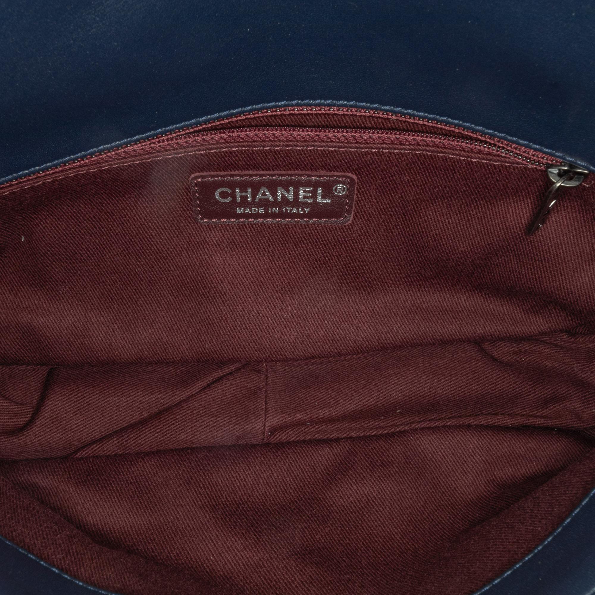 Chanel Canvas Stripe Flap Bag