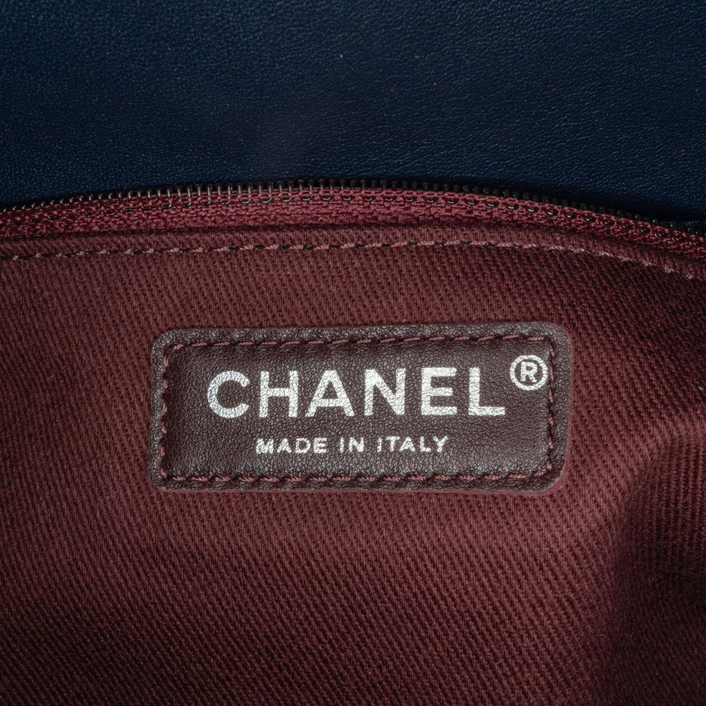 Chanel Canvas Stripe Flap Bag