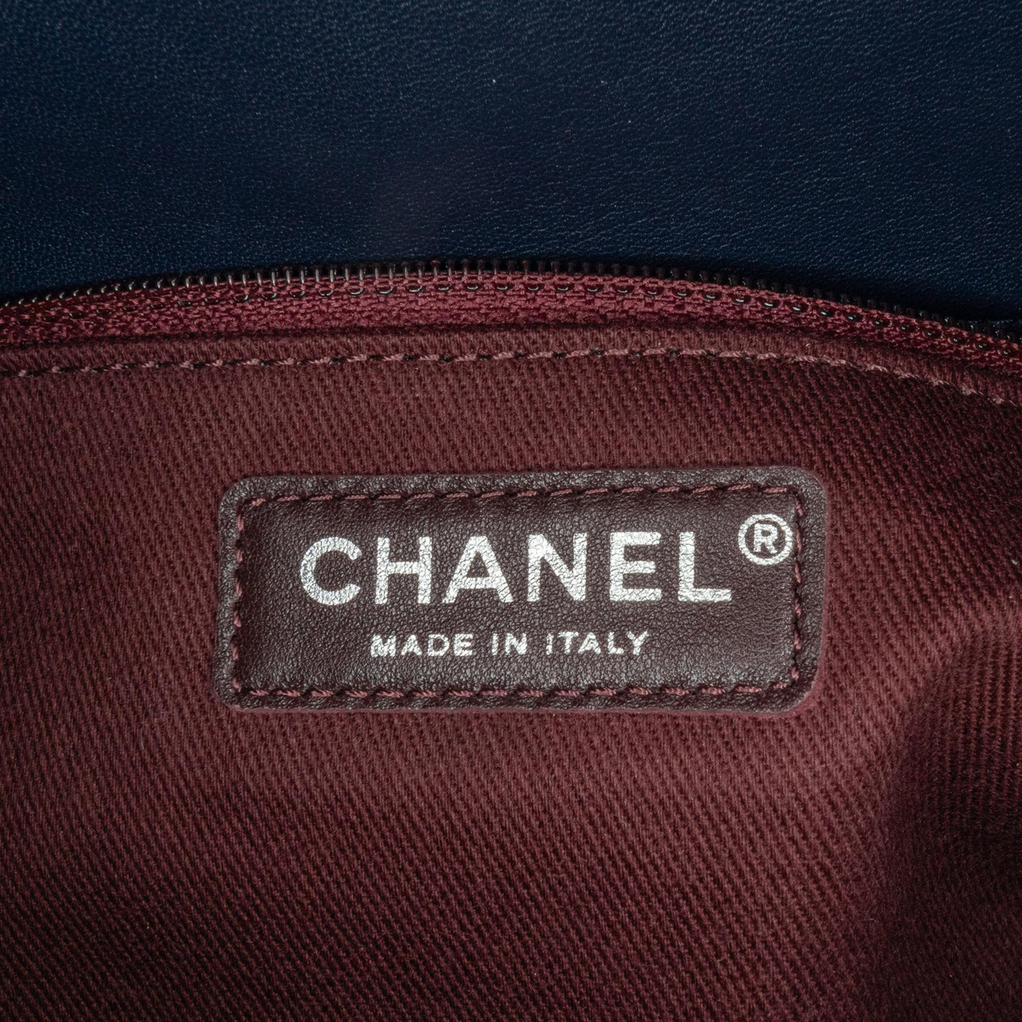 Chanel Canvas Stripe Flap Bag