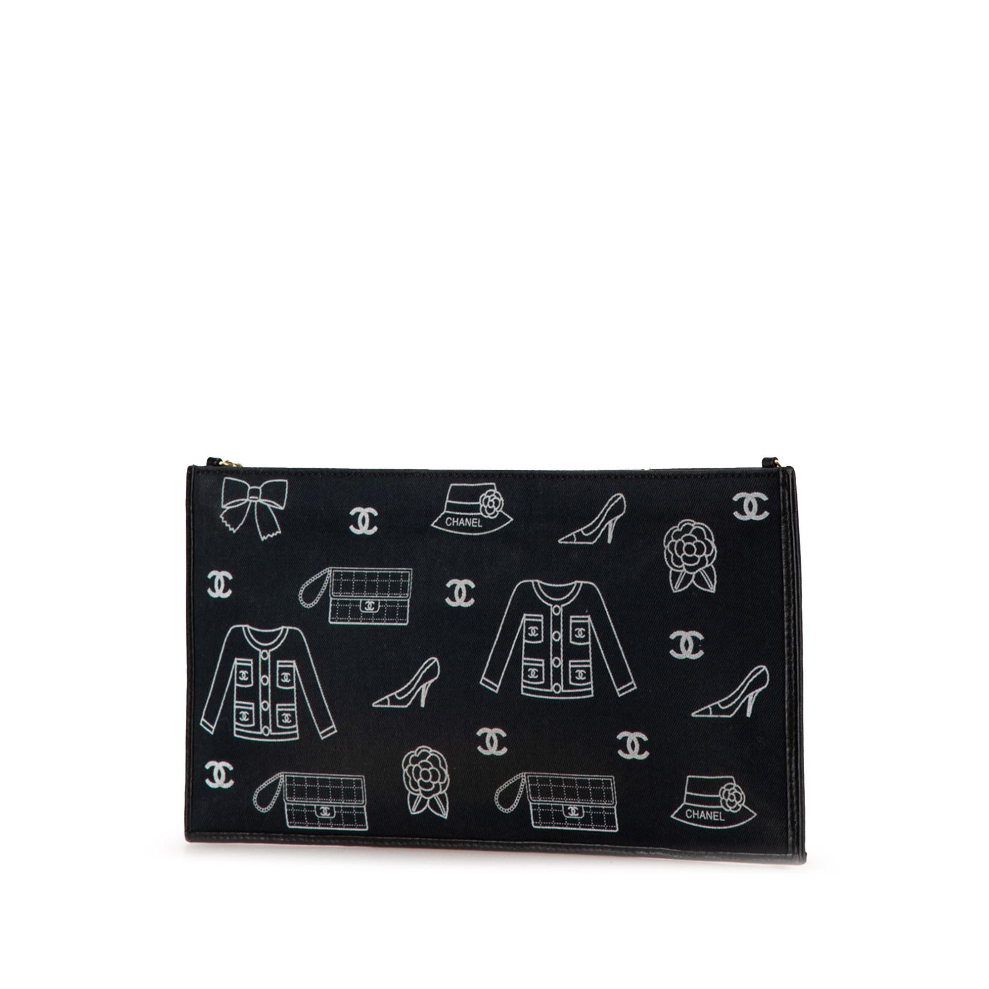 Chanel Canvas Symbols Chain Pochette