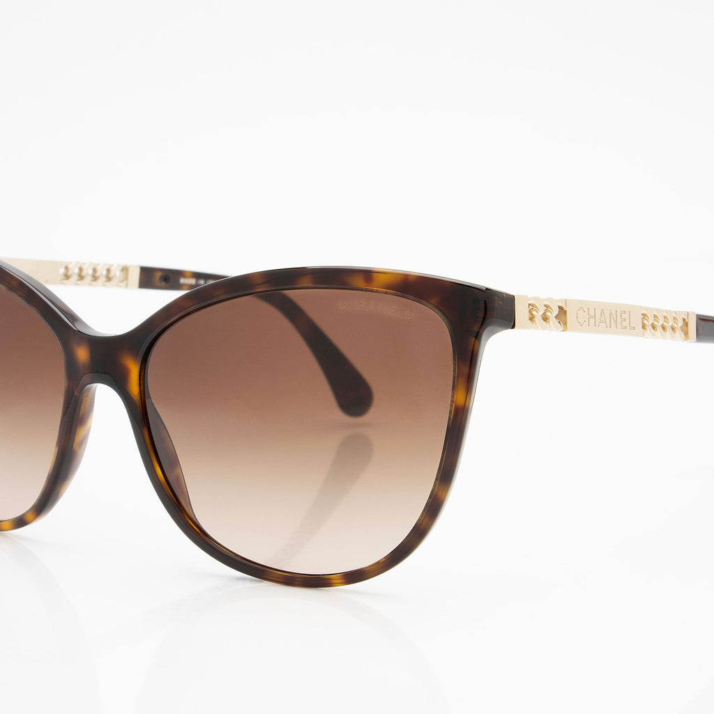 Chanel Cat Eye Chain Link Sunglasses
