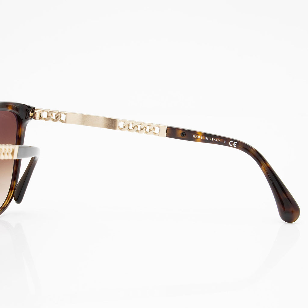 Chanel Cat Eye Chain Link Sunglasses