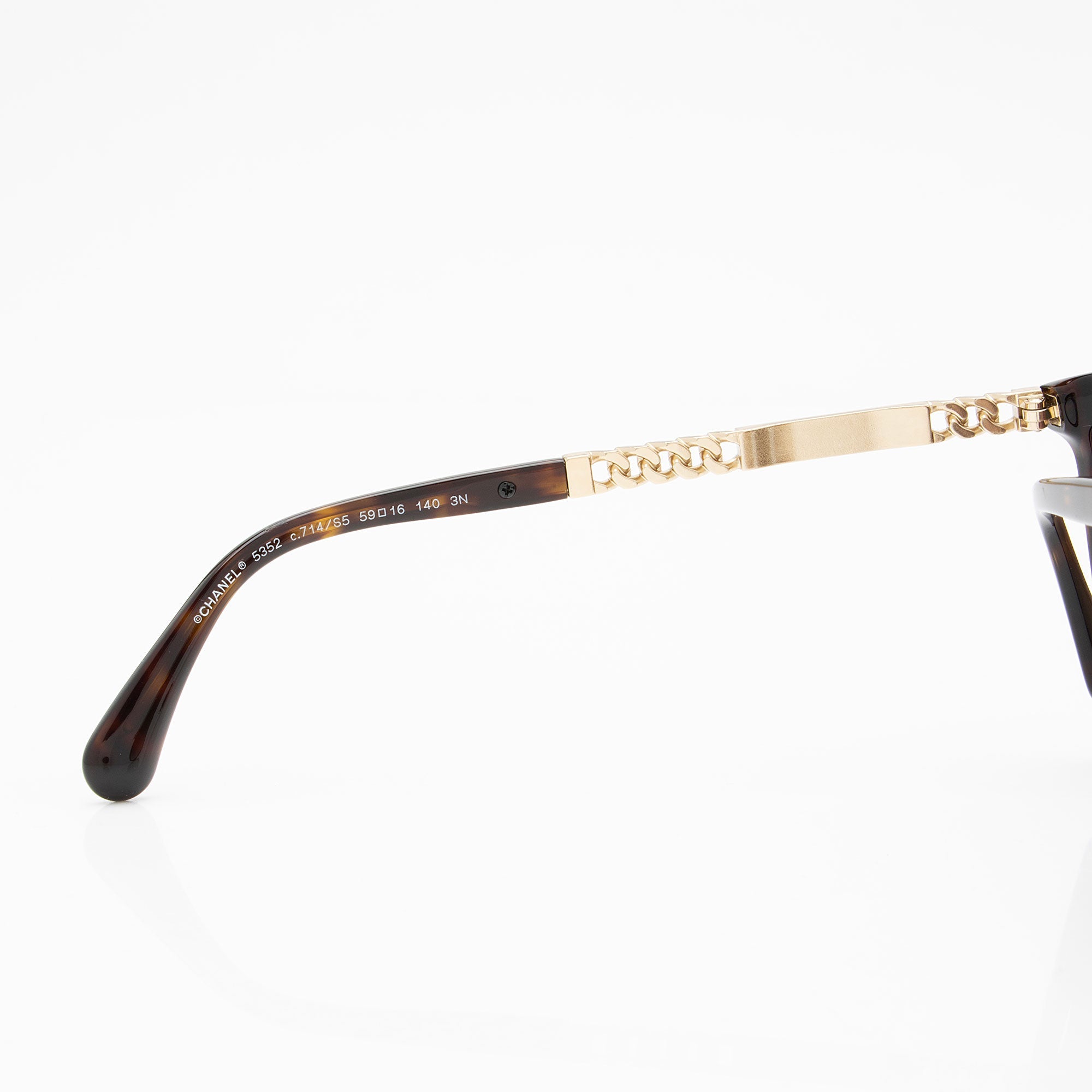 Chanel Cat Eye Chain Link Sunglasses