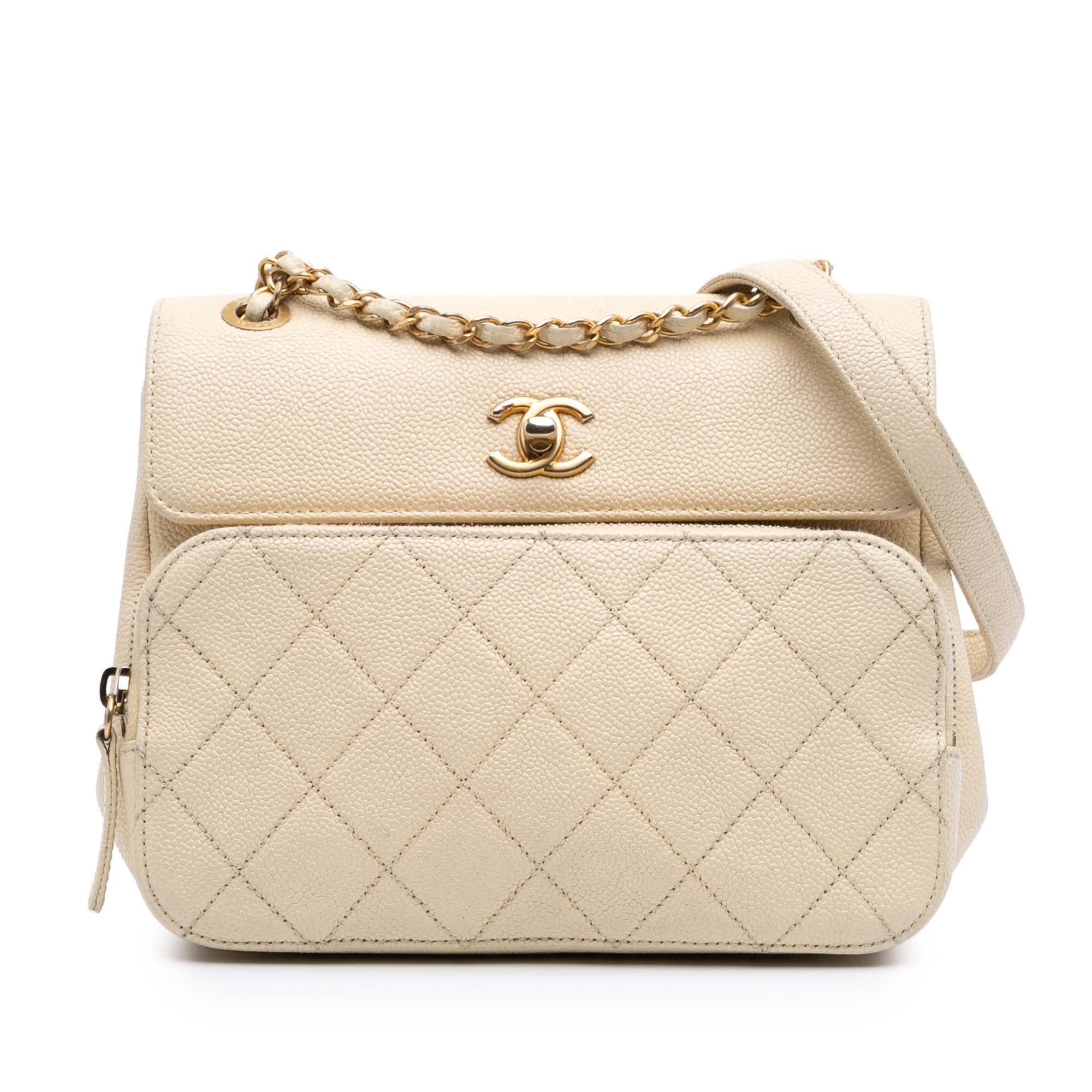 Chanel Caviar Business Affinity Messenger Flap