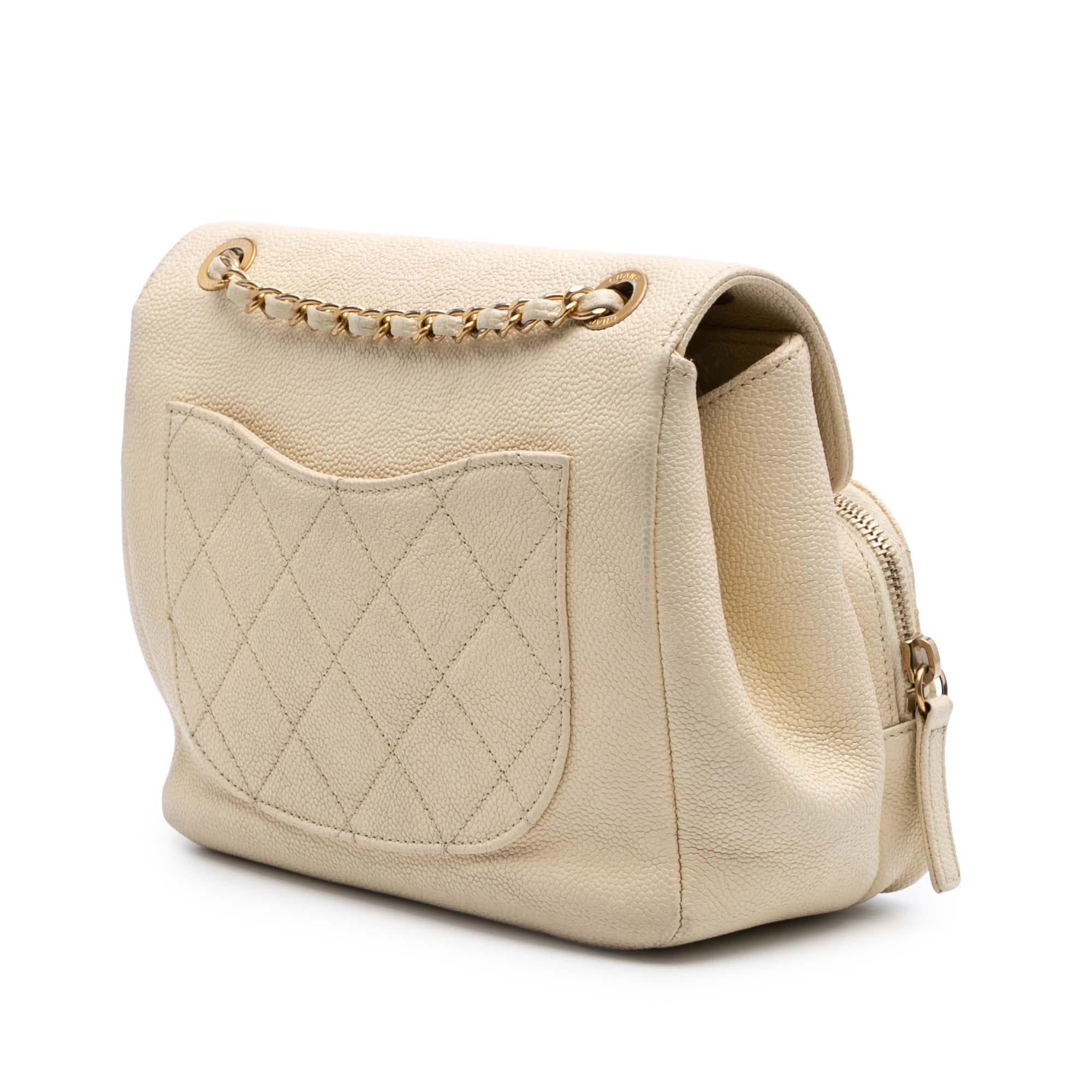 Chanel Caviar Business Affinity Messenger Flap