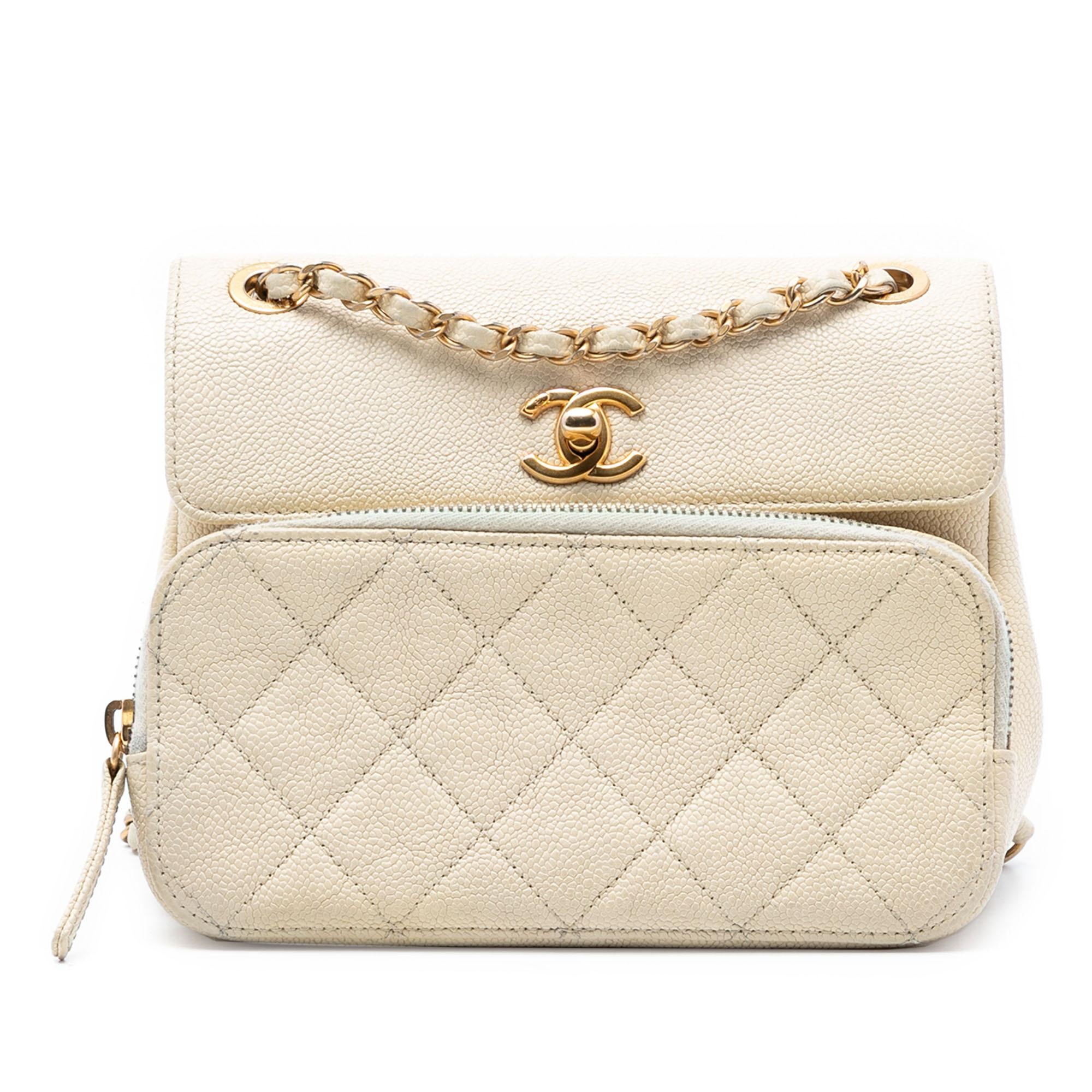 Chanel Caviar Business Affinity Messenger Flap