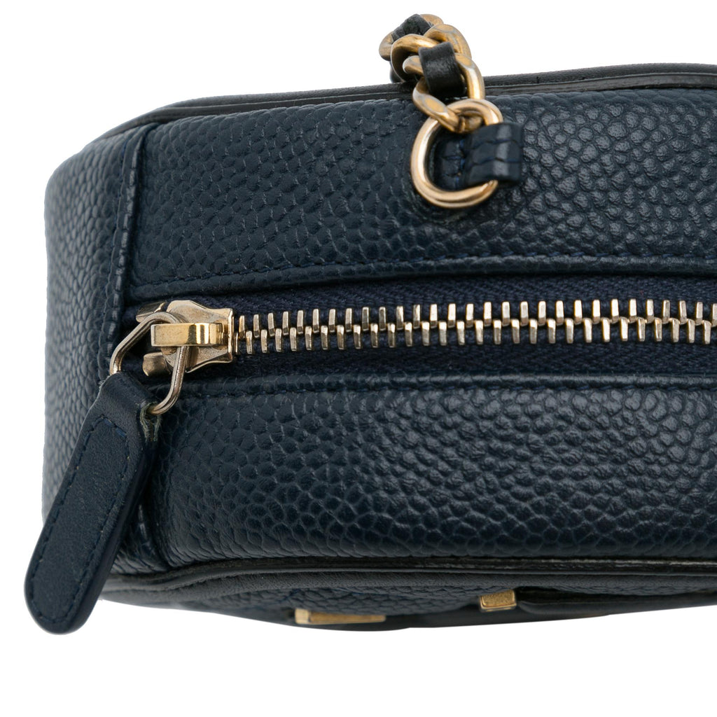Chanel Caviar CC Filigree Round Crossbody Bag (SHG-ai93Fn)