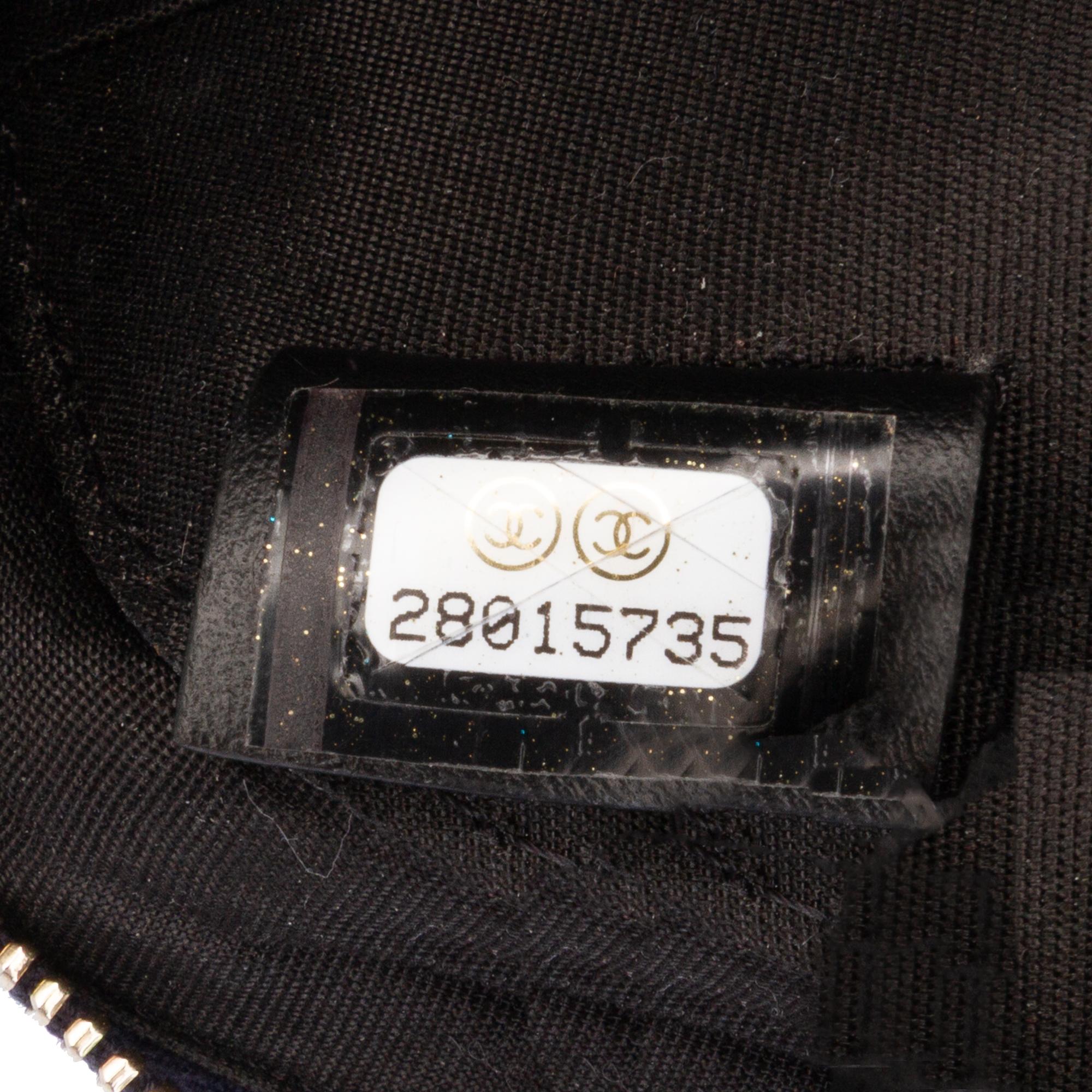 Chanel Caviar CC Filigree Round Crossbody Bag