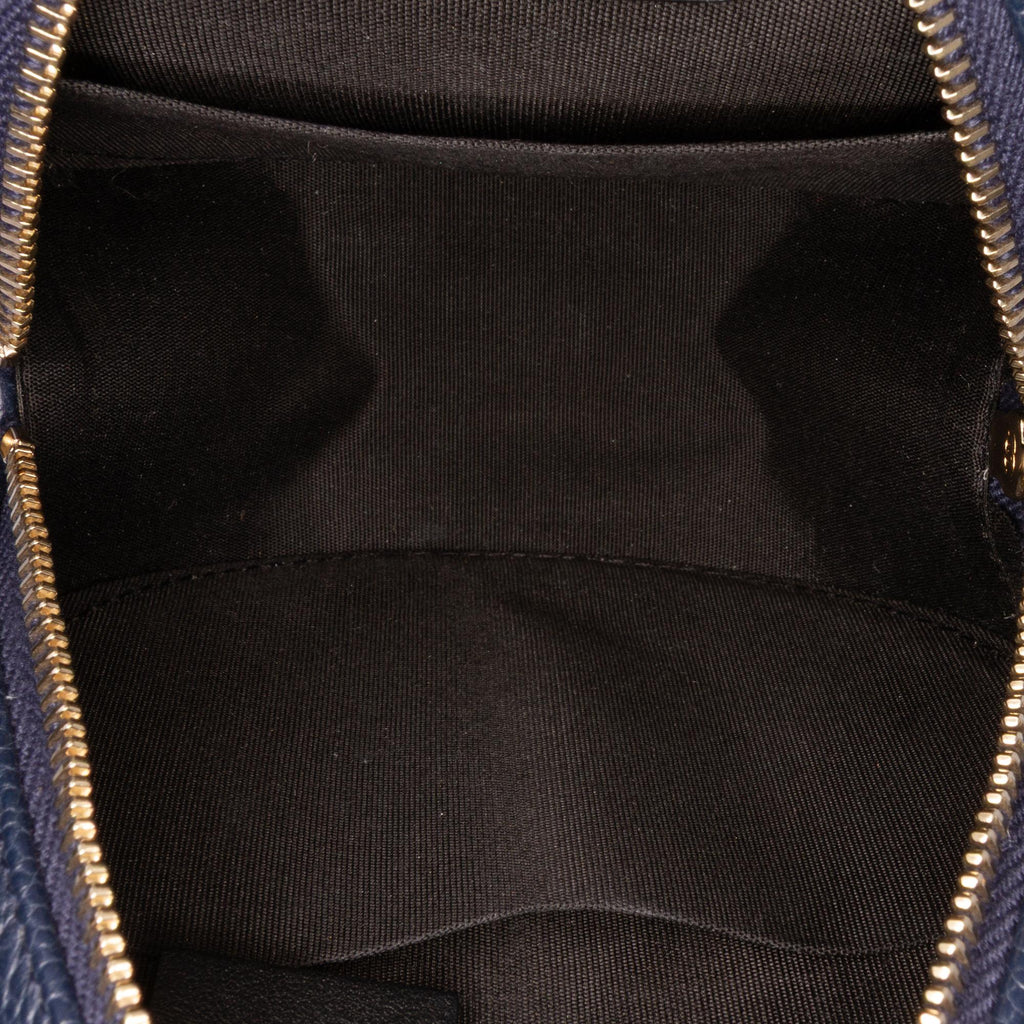 Chanel Caviar CC Filigree Round Crossbody Bag
