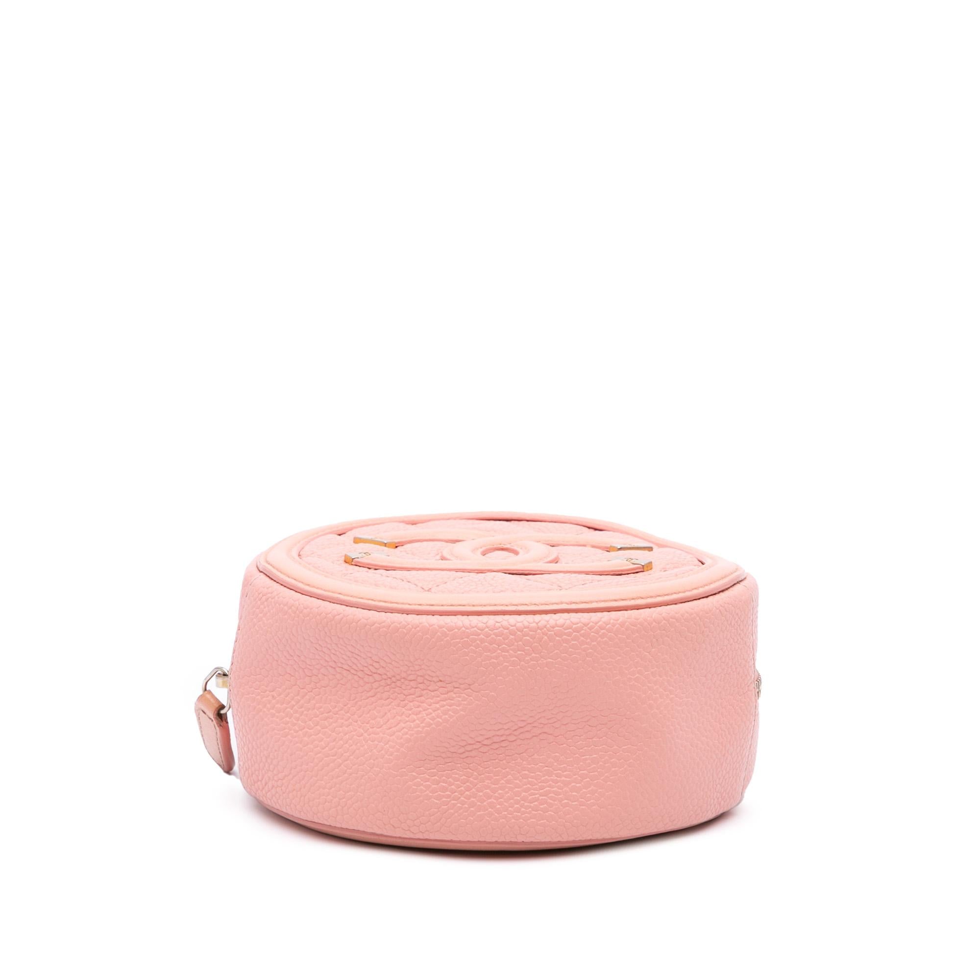 Chanel Caviar CC Filigree Round Crossbody