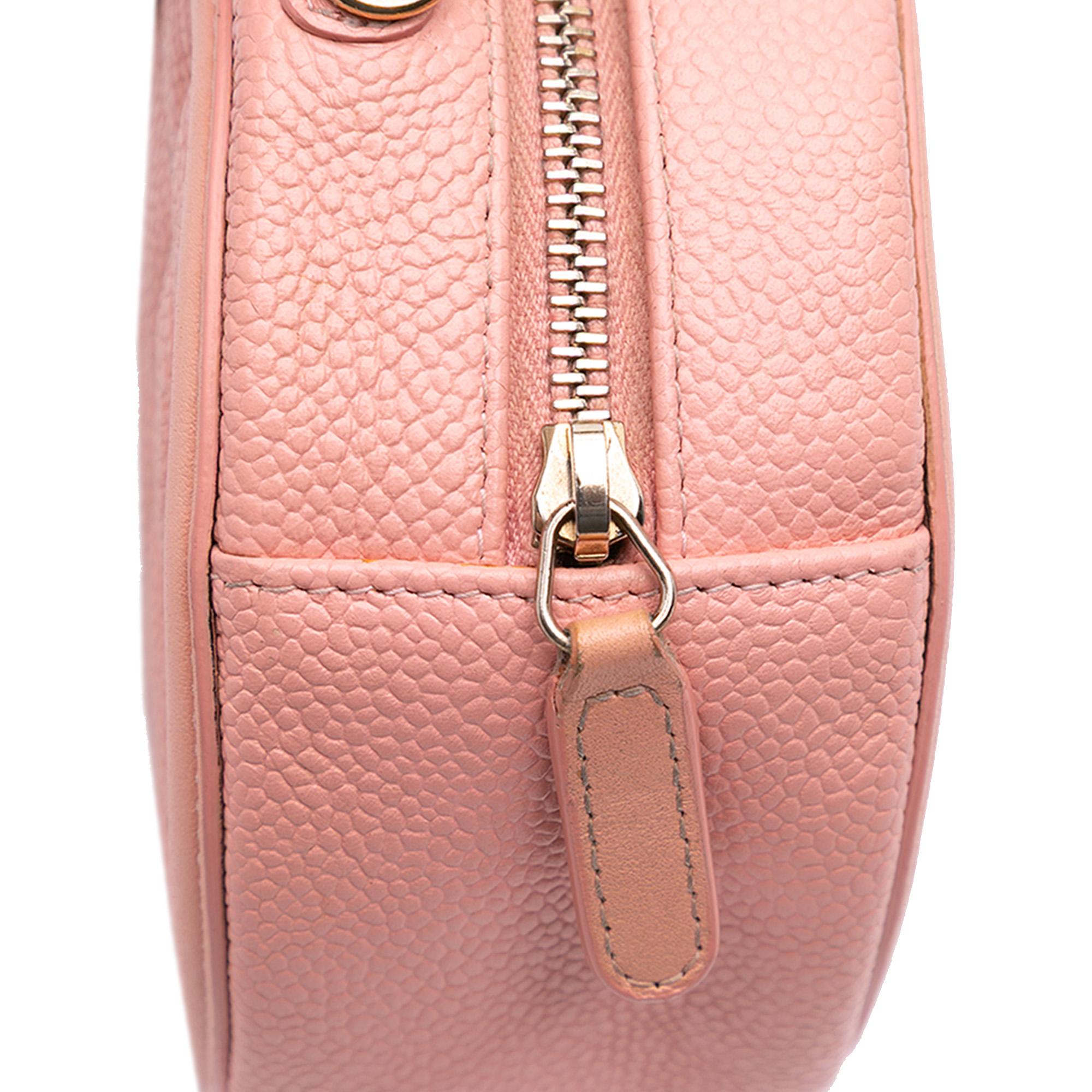 Chanel Caviar CC Filigree Round Crossbody