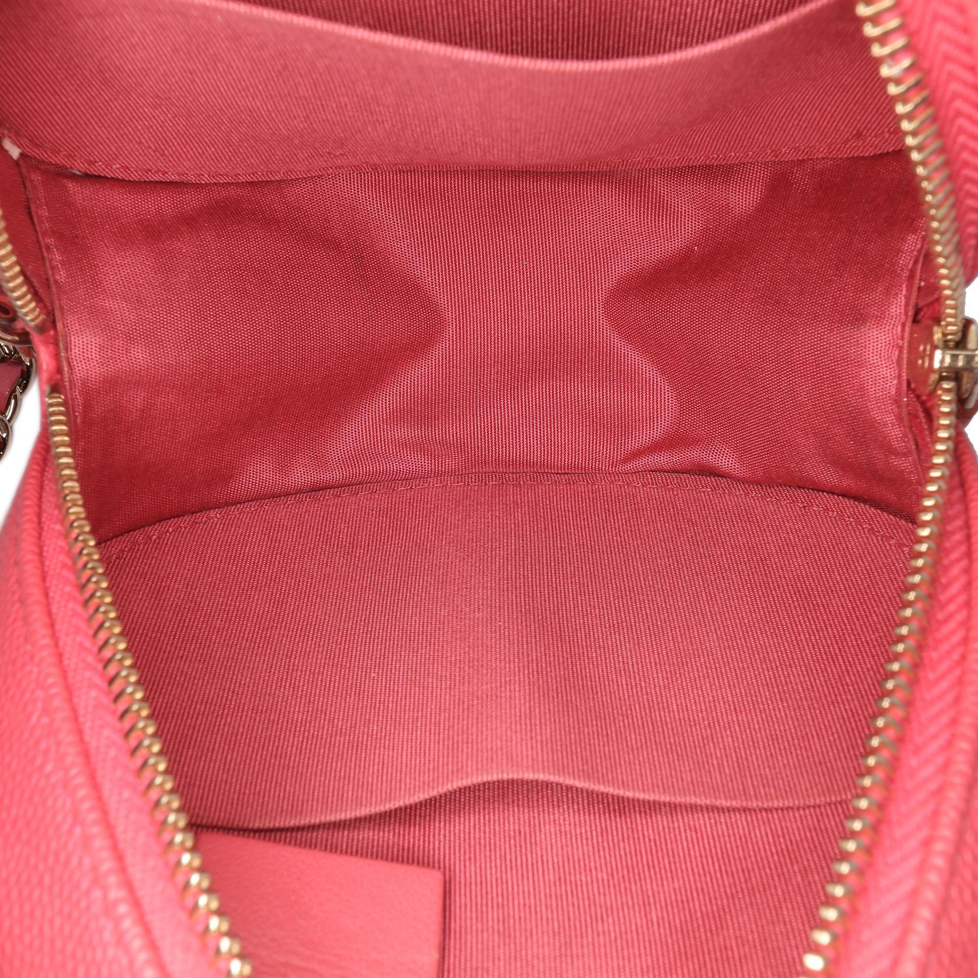Chanel Caviar CC Filigree Round Crossbody
