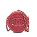 Chanel Caviar CC Filigree Round Crossbody