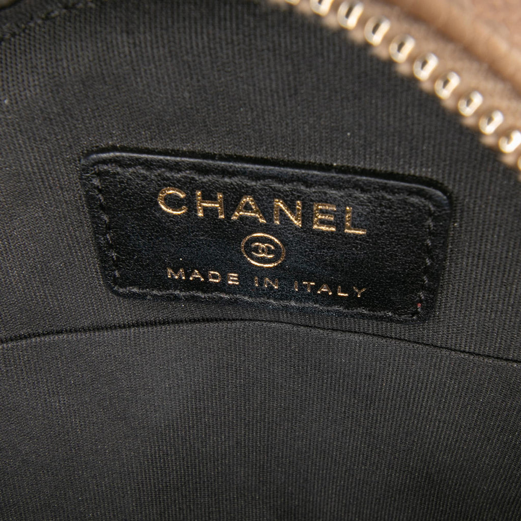 Chanel Caviar CC Filigree Round Crossbody