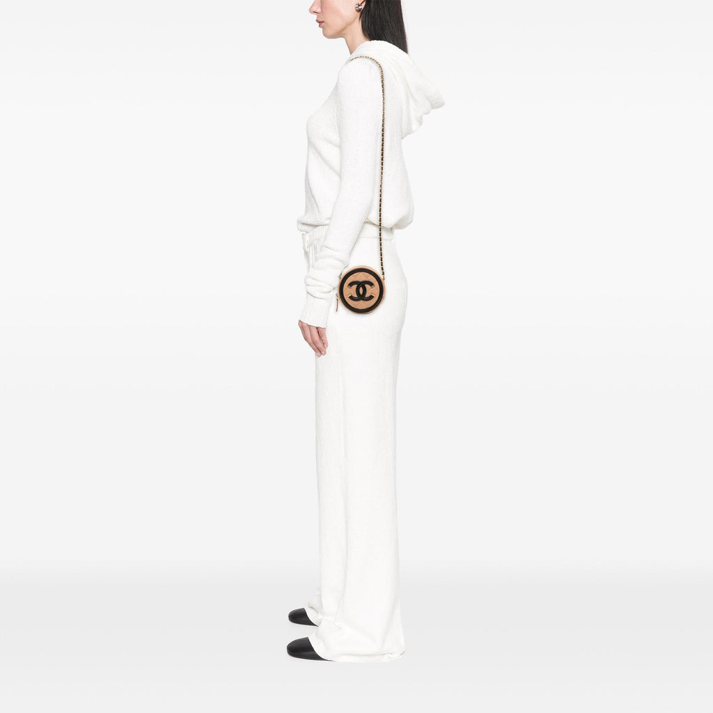 Chanel Caviar CC Filigree Round Crossbody